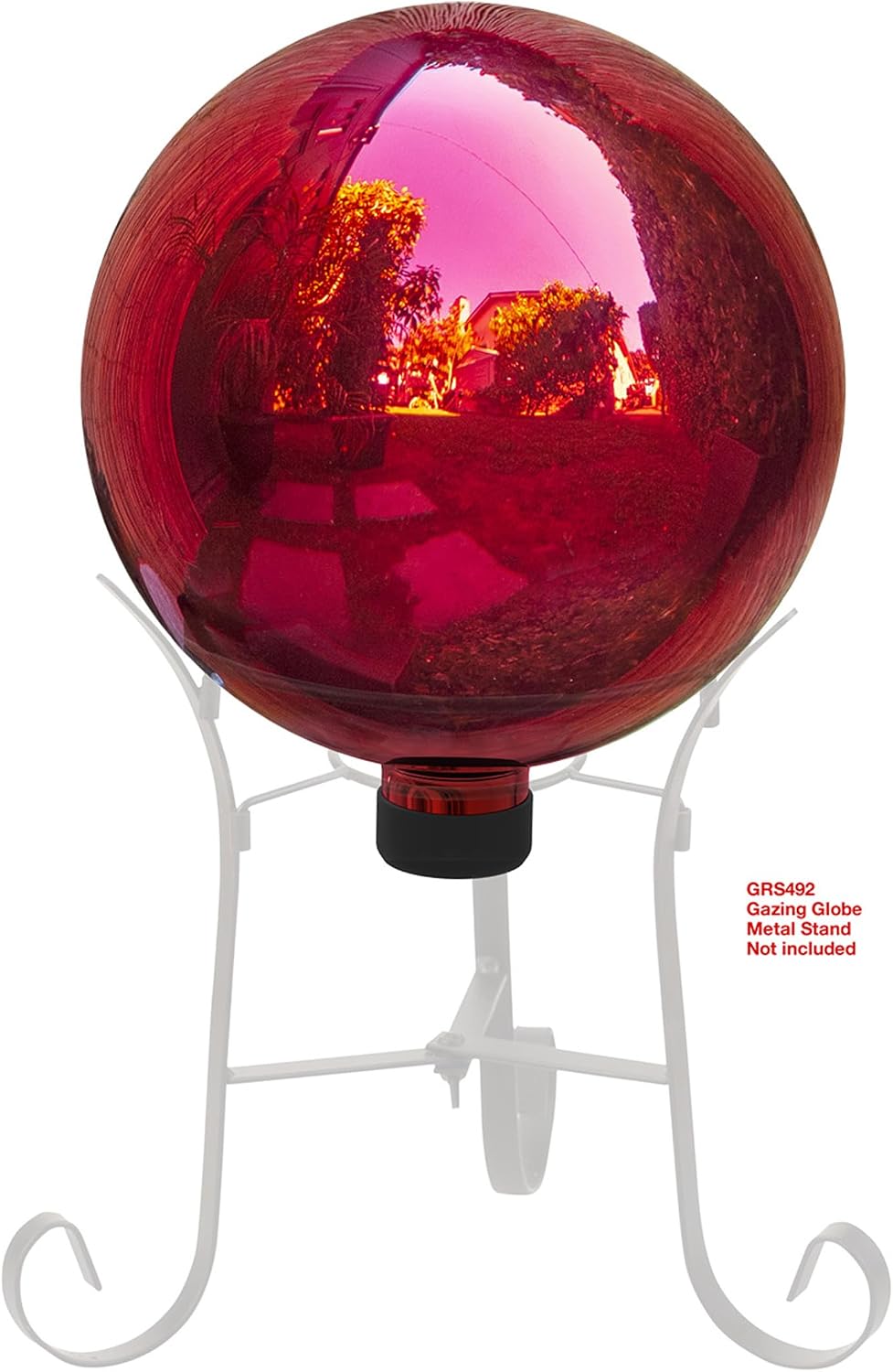 Alpine Corporation | 10" Indoor/Outdoor Glass Gazing Globe — Festive Garden & Yard Décor Accent — Blue