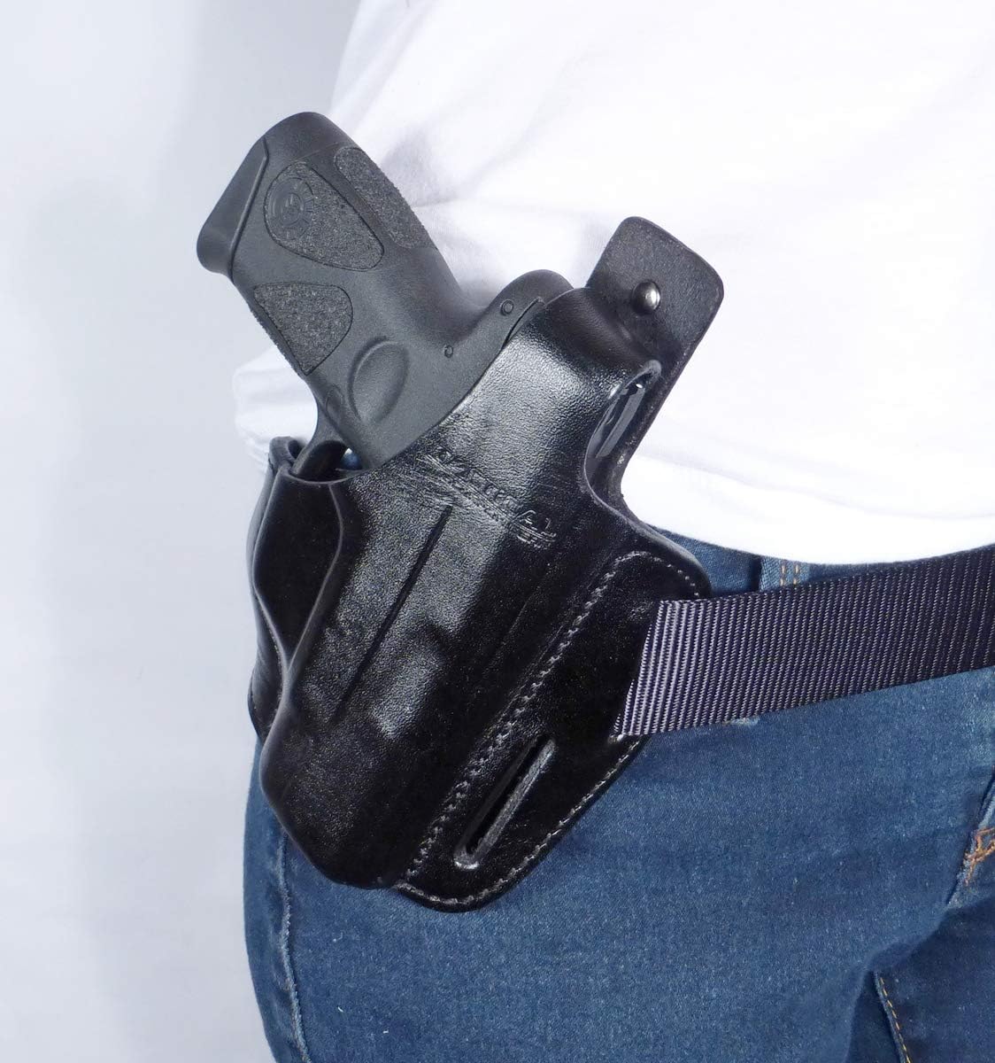 Tactical Scorpion Gear 3 Slot Leather Thumb Break Holster: fits Taurus Millennium G2 PT111 PT132 PT138 PT140 PT145 PT745 G2c