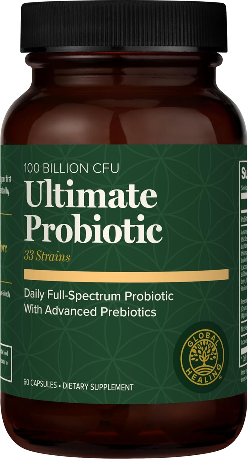 Ultimate Probiotic 100 Billion CFU with Prebiotics, Gut Health (60 Count)