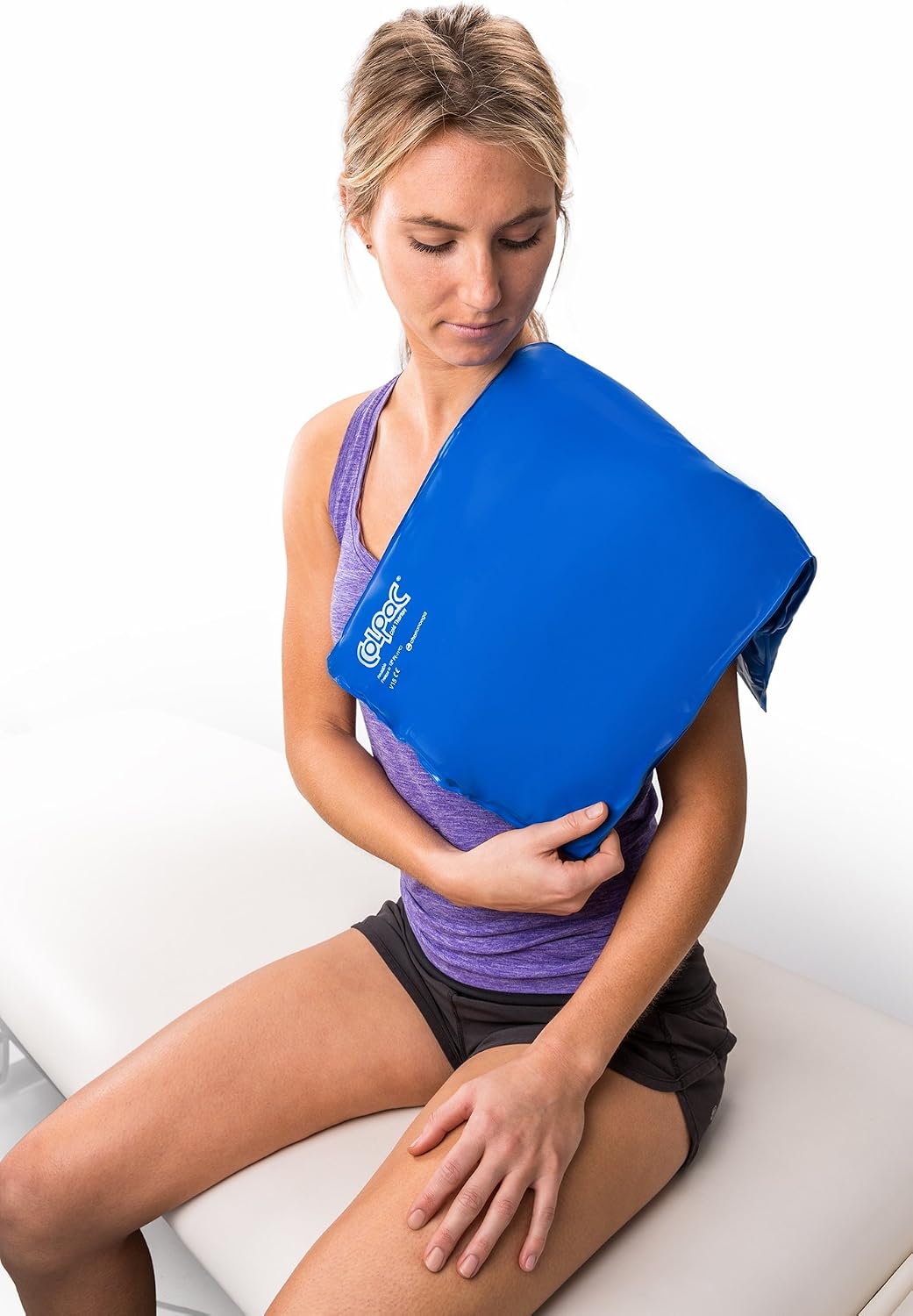 Chattanooga ColPac - Reusable Gel Ice Pack - Black Polyurethane - Standard - 10 in x 13.5 in - Cold Therapy - Knee, Arm, Elbow, Shoulder, Back - Aches, Swelling, Bruises, Sprains, Inflammation