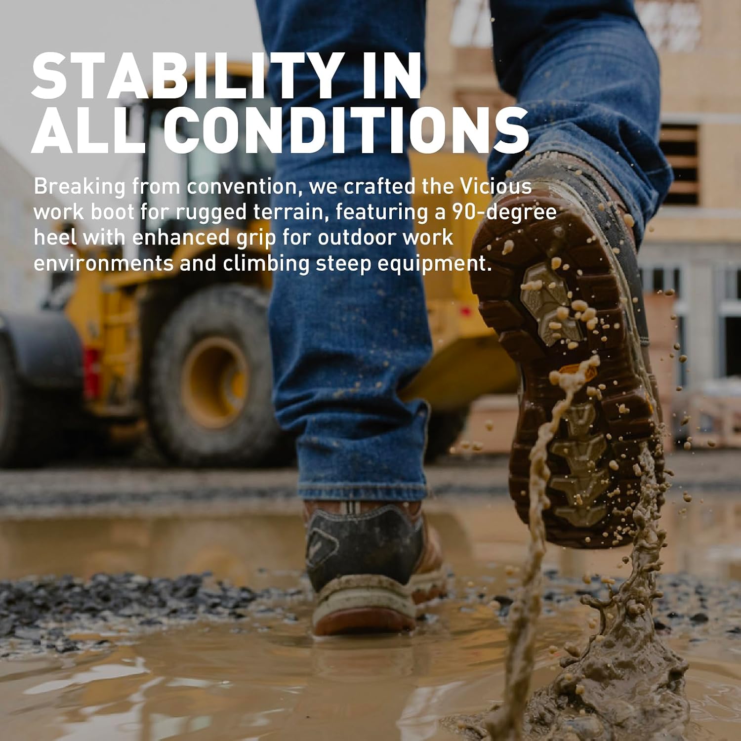 Danner Vicious Composite Toe Work Boots for Men, Waterproof, ASTM Approved | Composite Toe Boots for Men, For Electrical Hazard Work, Slip Resistant Grip, TPU Shank, Construction Boots