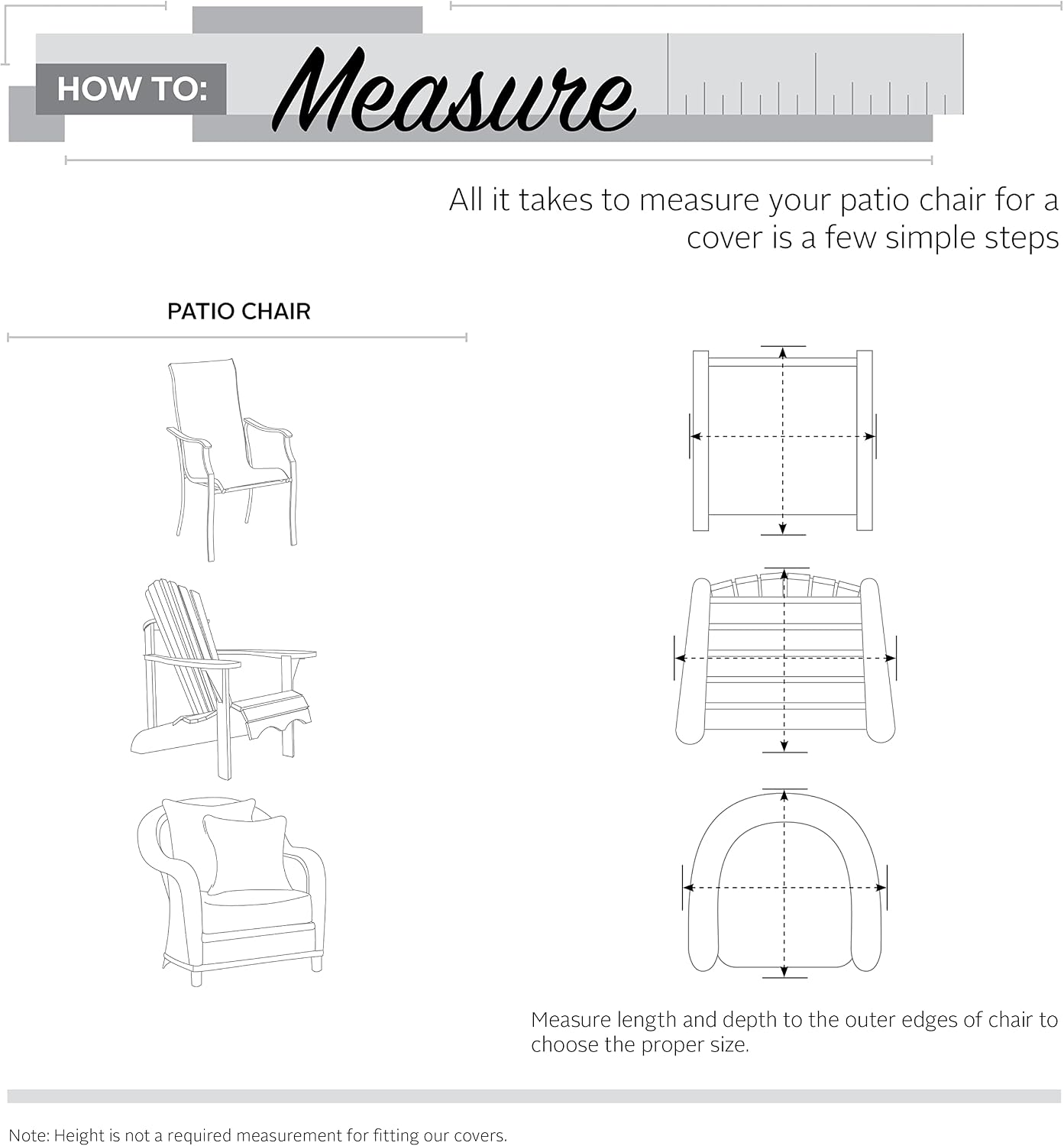 Classic Accessories Veranda Water-Resistant 32 Inch Rocking Chair Cover, Patio Furniture Covers