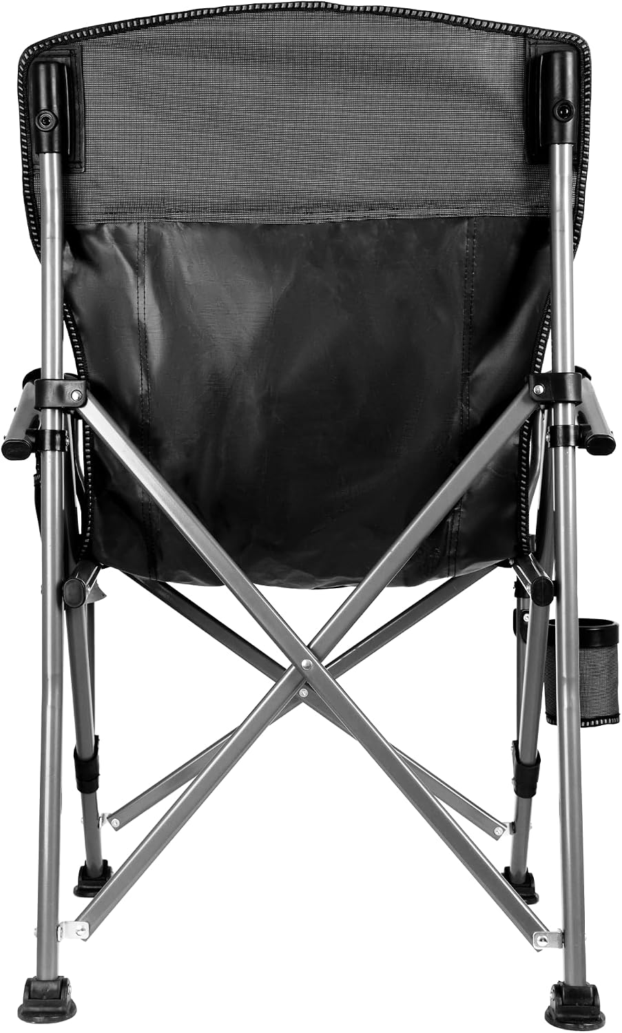 Adjustable Back Folding Camping Chair for Camp, Picnic, Lawn, Fishing | Adjustable Back; Weight Capacity 400 LBS;Hard Arm Portable Chair;Cup Holder;Storage Bag;carrying bag