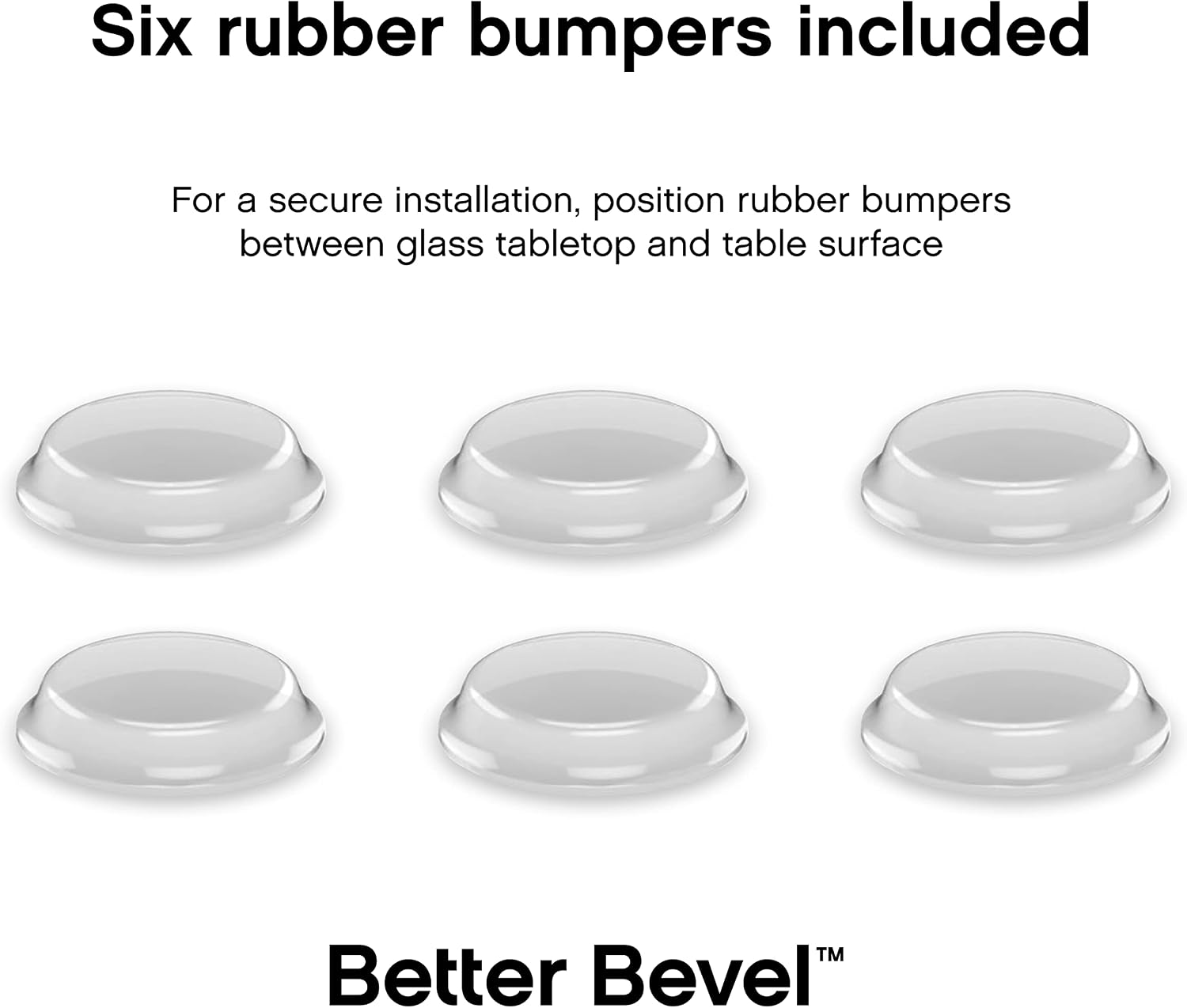 The Better Bevel 12 inch Round Glass Table Top - Clear Tempered Glass Surface Protector - Safe Pencil Polished Edge - Coffee, Dining and End Table