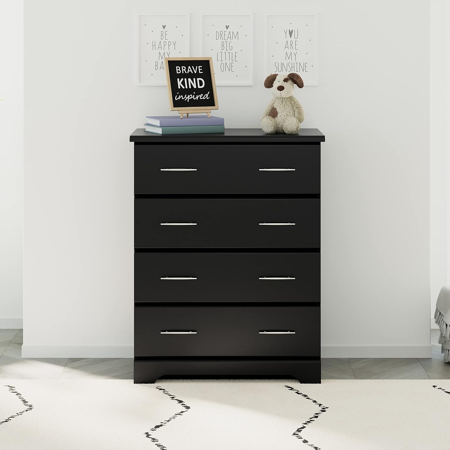 Storkcraft Brookside 2 Drawer Changing Table Dresser, Pebble Gray