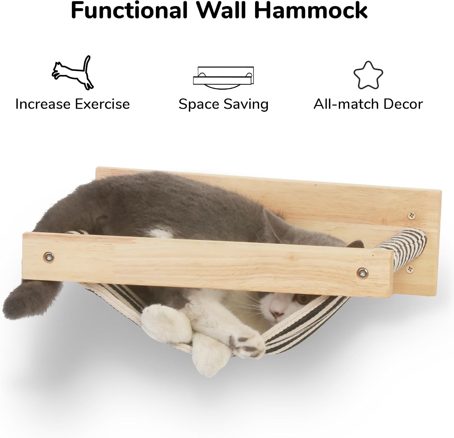 FUKUMARU Hammock Wall Mounted Cat Beds and Perches