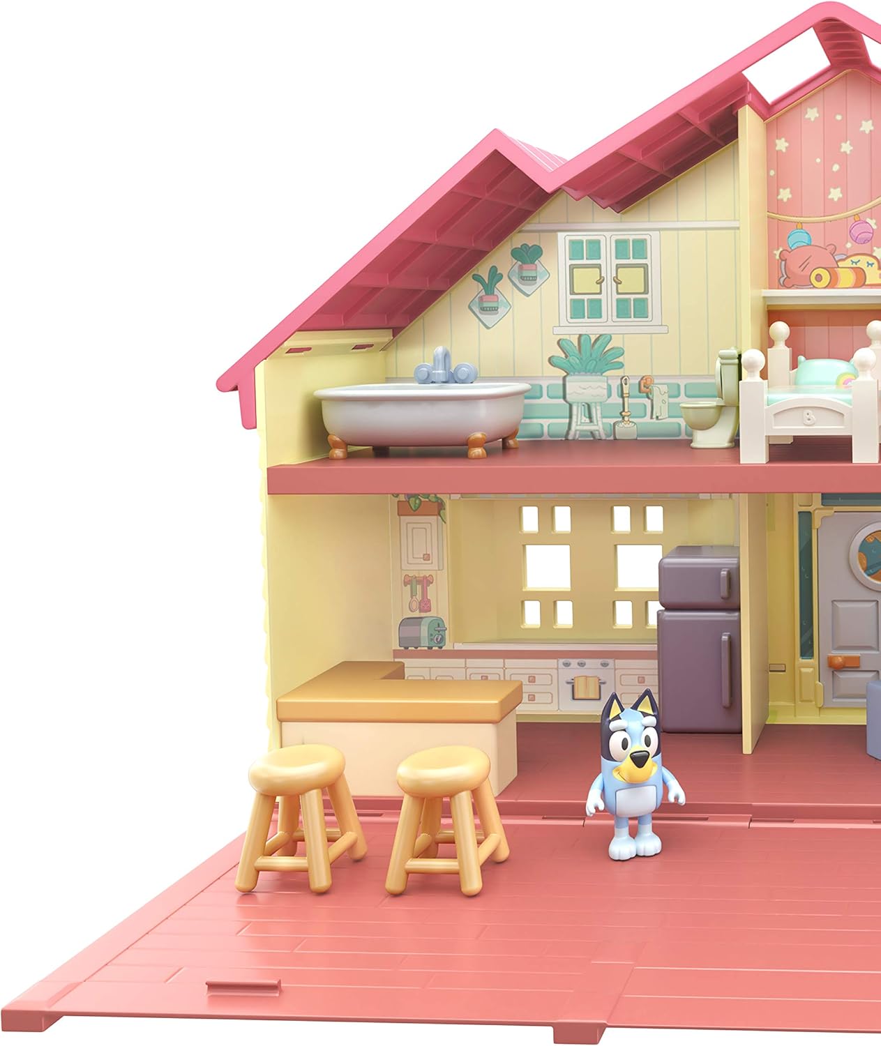Bluey Toy House Mega Bundle, Family Home & BBQ Playhouse, Ages 3-5