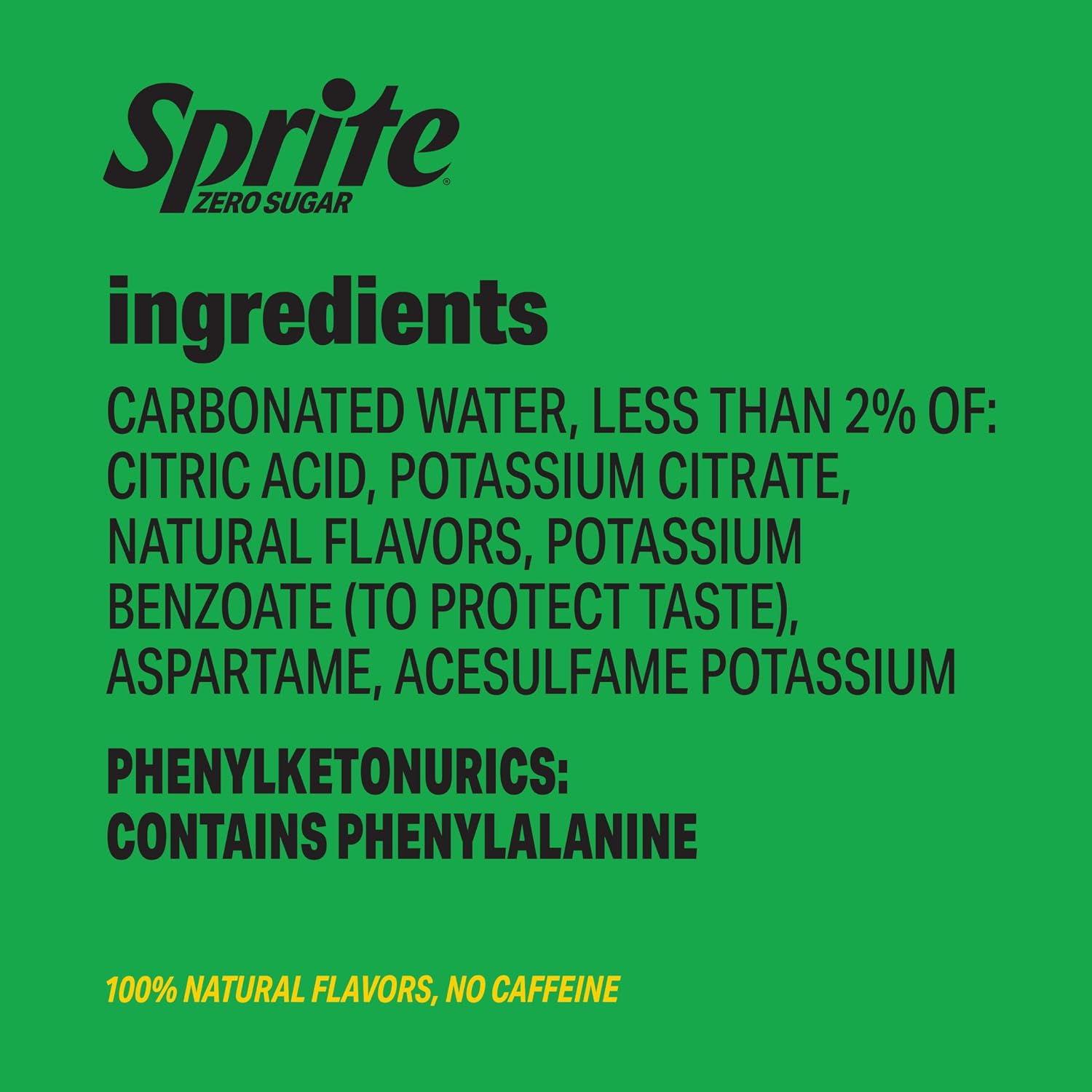 Sprite Lemon-Lime Caffeine-Free Soda Soft Drink Cans, 12 fl oz, 12 Pack | Fridge pack, naturally flavored soft drink, carbonated