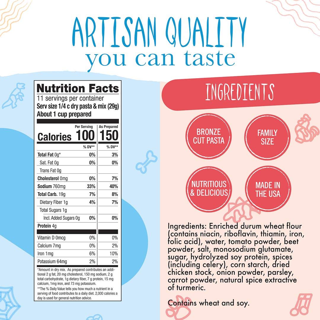 Pastabilities Fun Shaped Pasta for Kids - Black Cat Shaped - Cats and Paws Animal Theme, Non-GMO Natural Wheat Pasta, All-Natural, Kosher Certified, Made in the USA, (4 Pack, 14 Oz)