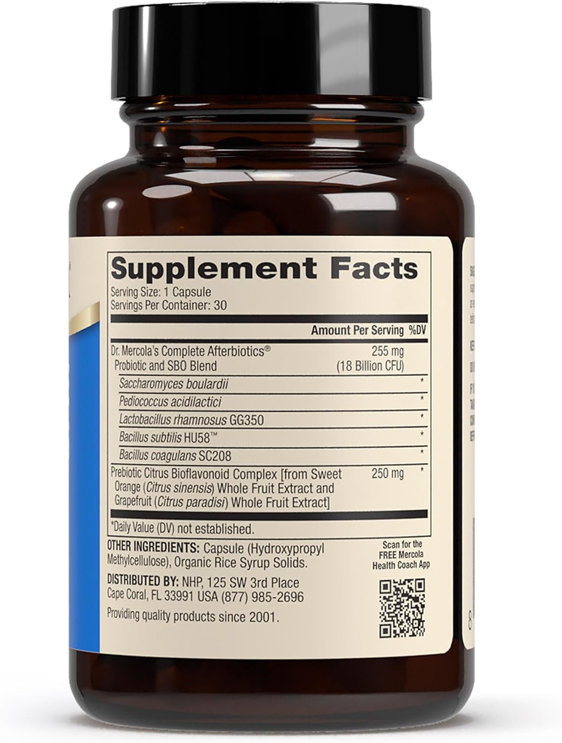 Dr. Mercola Complete Afterbiotics, 18B CFU, 30 Capsules (30 Servings)