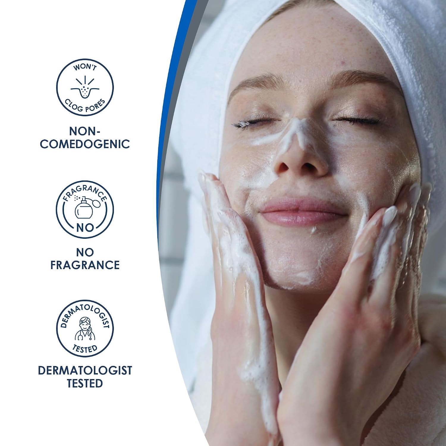Vanicream Gentle Facial Cleaner with Pump Dispenser, 8 Fl Oz, Formulated without Common Irritants for Sensitive Skin, Removes Makeup, Dirt & Excess Oils, Non-Comedogenic, pH-Balanced Face Wash