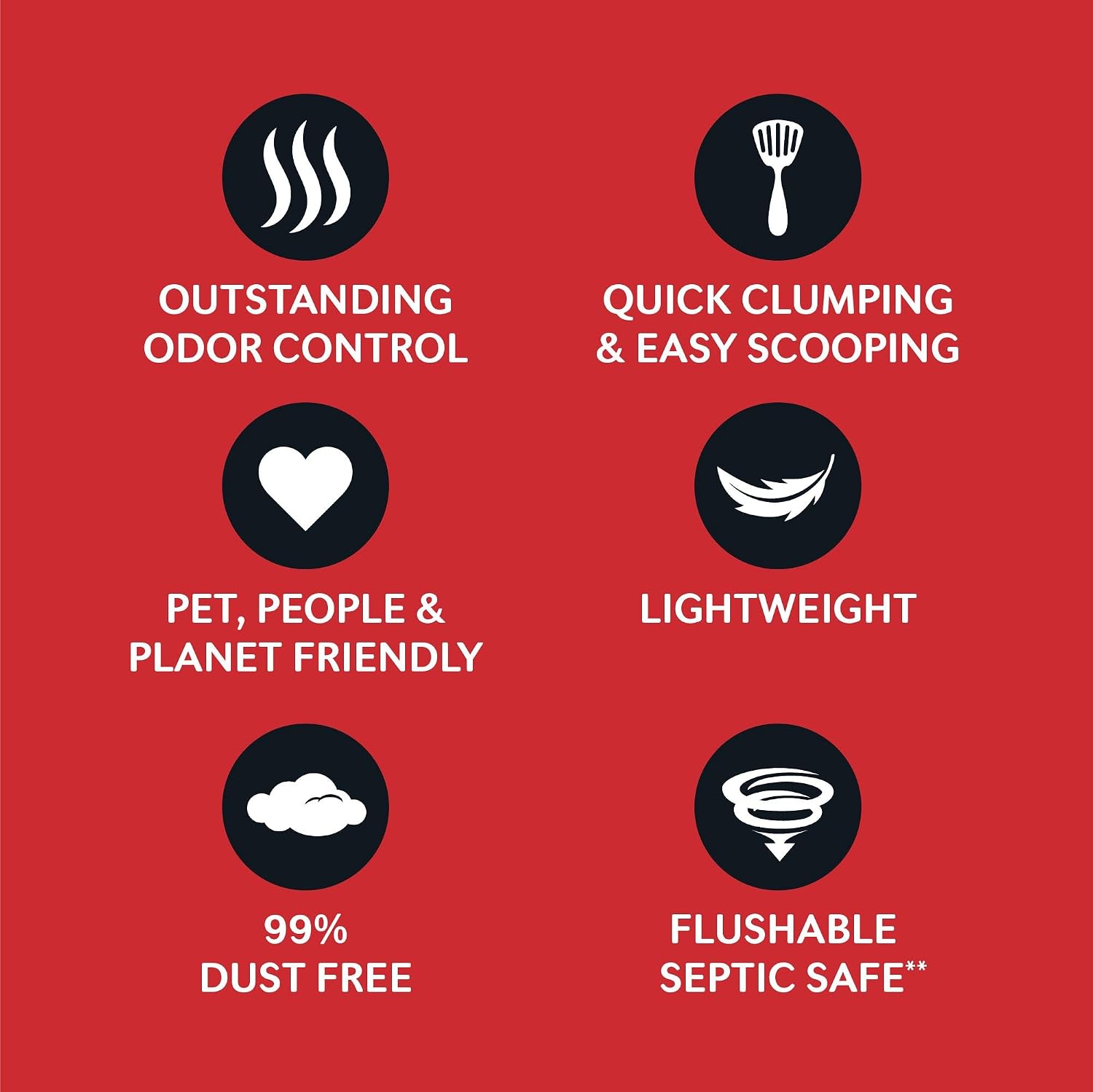 World's Best Cat Litter, Multiple Cat, Unscented, Lasts 2X Longer, 8 lb Bag | Controls tough multi-cat odors and lasts 2x longer; natural corn litter, quick clumping, flushable, 99% dust free