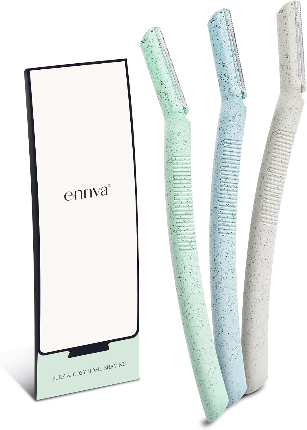 Ennva Disposable Dermaplane Eyebrow & Facial Razors, 6 Pack