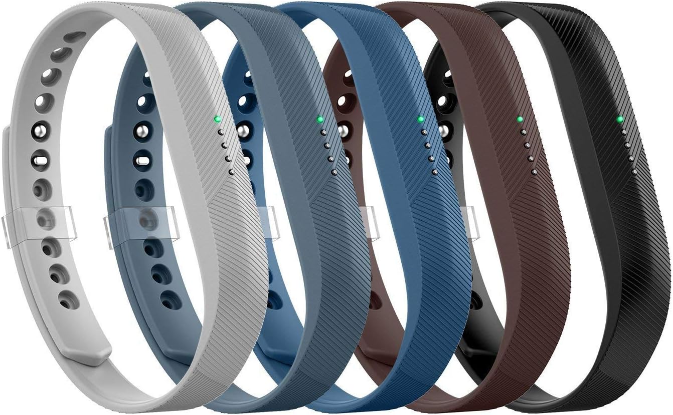 LEEFOX Compatible with Flex 2 band, Adjustable Replacement for Flex 2 Accessory Silicon Wristband w/Fastener Clasp Fitness Strap for Original Flex 2