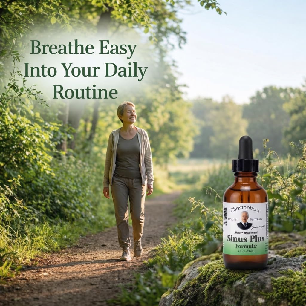 Christopher's Original Formulas Sinus Plus, 2 oz Liquid - Natural Herbal Formula for Sinus Support