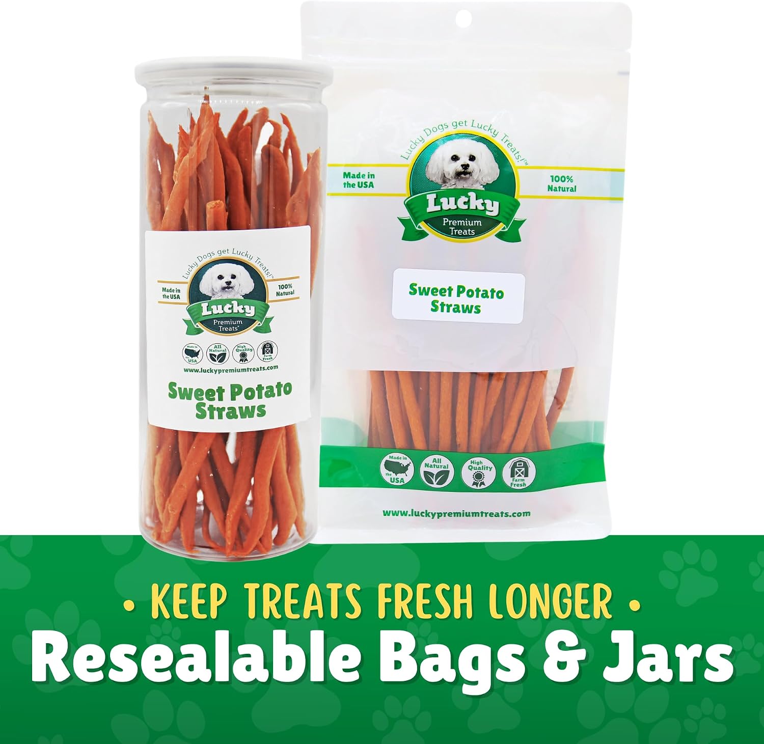 Chicken Jerky Straws Dog Treats – Chicken Sticks for Dogs Made and Sourced in The USA – Natural Single Ingredient Dehydrated Crunchy Treats for All Breeds – 28oz Bag