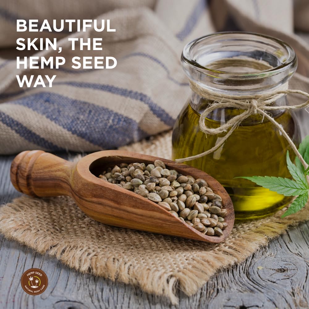 Hemp Seed Moisturizing Oil Spray - 8 oz - Smooth, Moisturize & Protect Skin - With Vitamin E + Hemp Seed, Coconut & Avocado Oils - Vegan, Cruelty Free