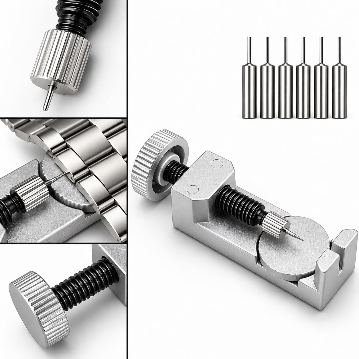 EFIXTK Watch Link Removal Kit, Watch Band Tool for Watch Bracelet Resizing, Adjustment -Watch Strap Pins Repair, Fixing
