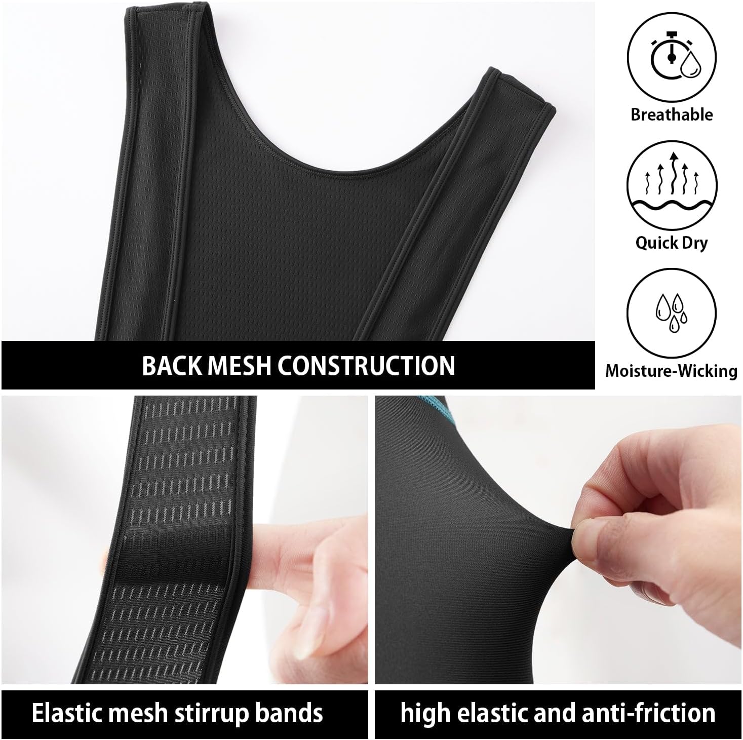 baleaf Mens 4D Padded Cycling Bib Shorts Bicycle Biking Bibs