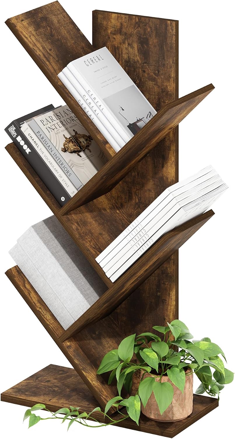 Furinno LUDER Book Shelf, 5-Cube Bookshelf, Reversible Bookcase, 9.4 x 19.5 x 31.5, Easy Assembly, for Living Room, Bedroom, Home Office, White
