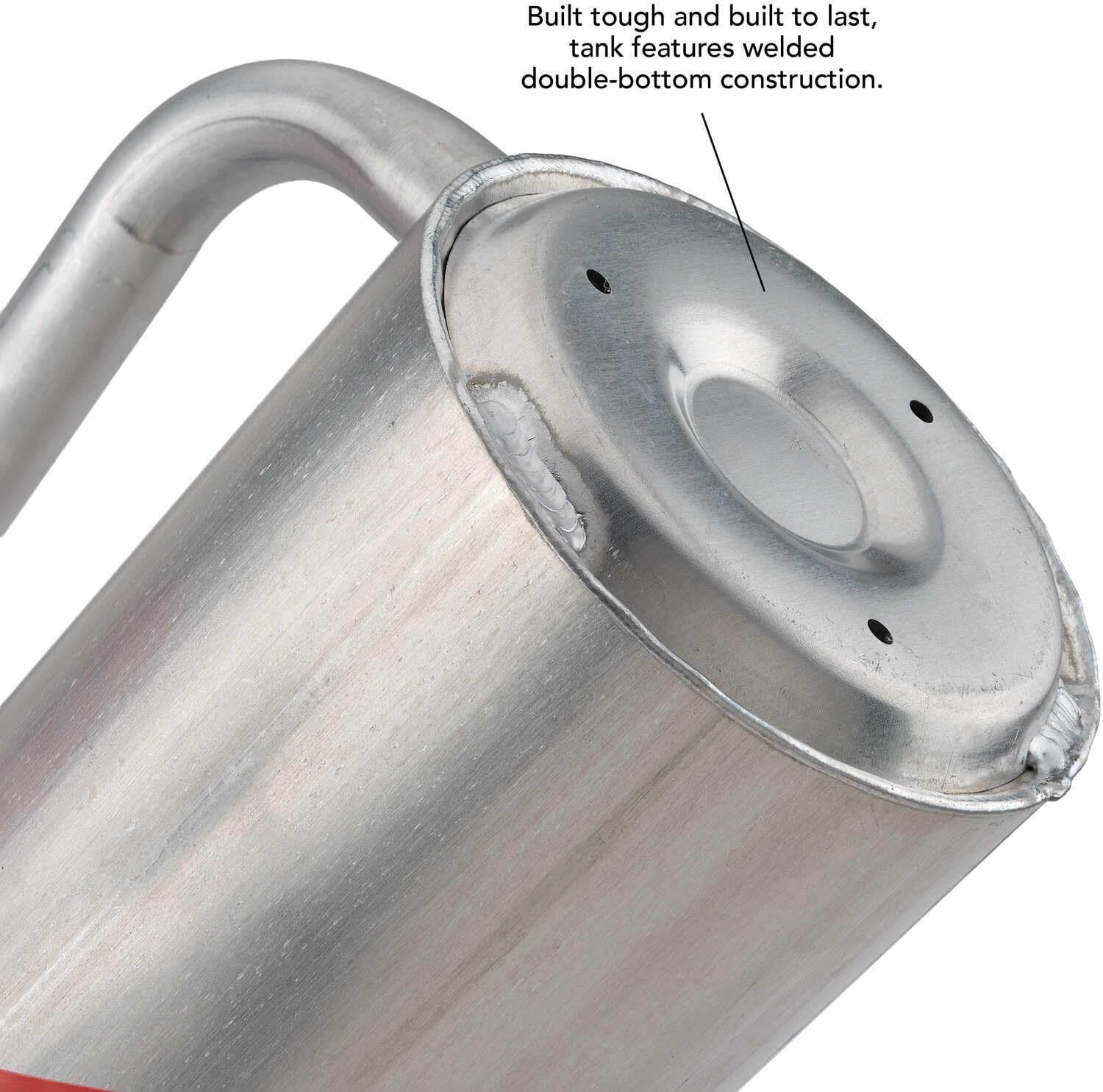 Forestry Suppliers Sure-Seal Double-Bottom Drip Torch | Heavy Duty 15 Gauge Aluminum Canister | Big Mouth for Easy Filling | Fuel Trap & Check Valve