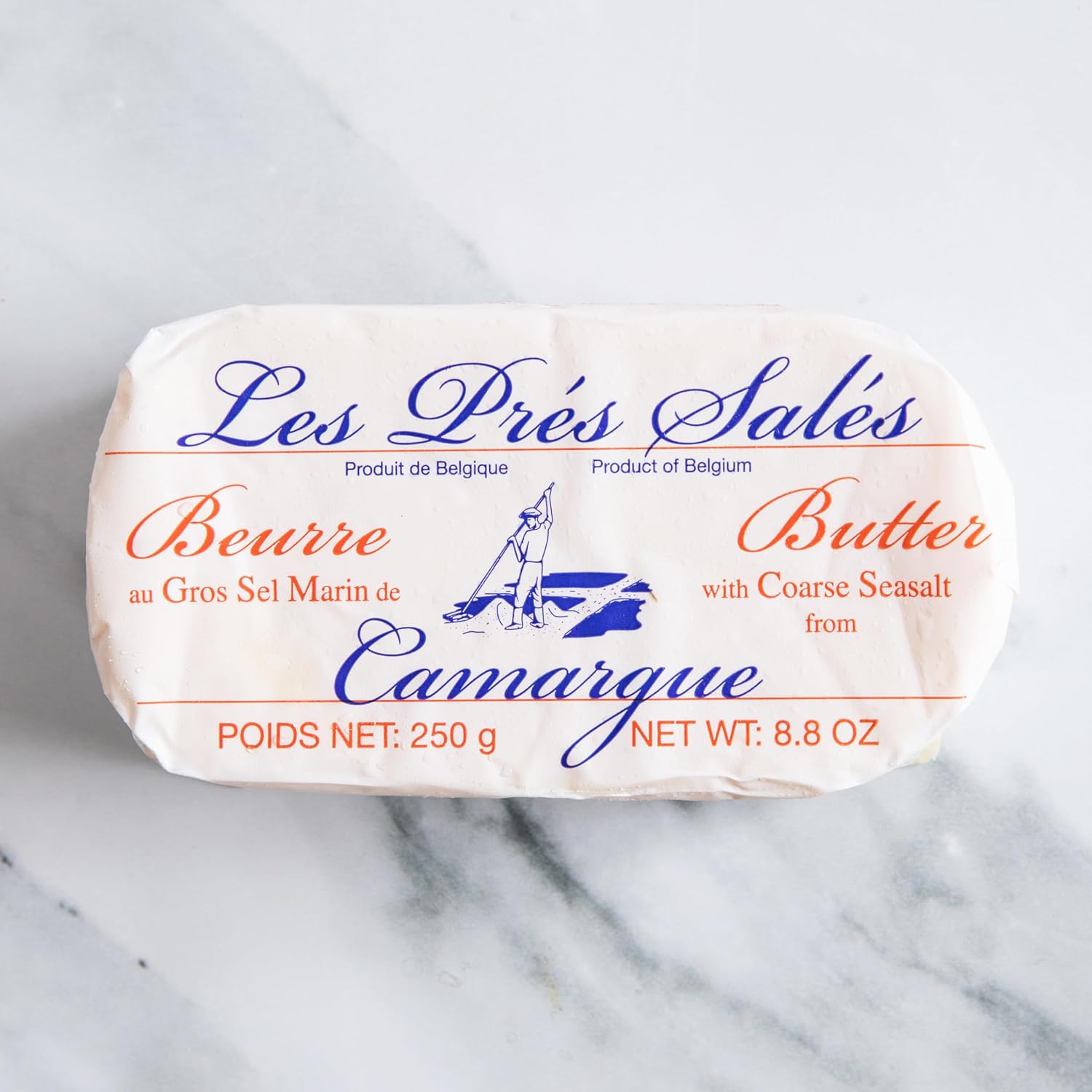 Les Pres Sales Butter with Camargue Sea Salt (8.8 ounce) - Pack of 3