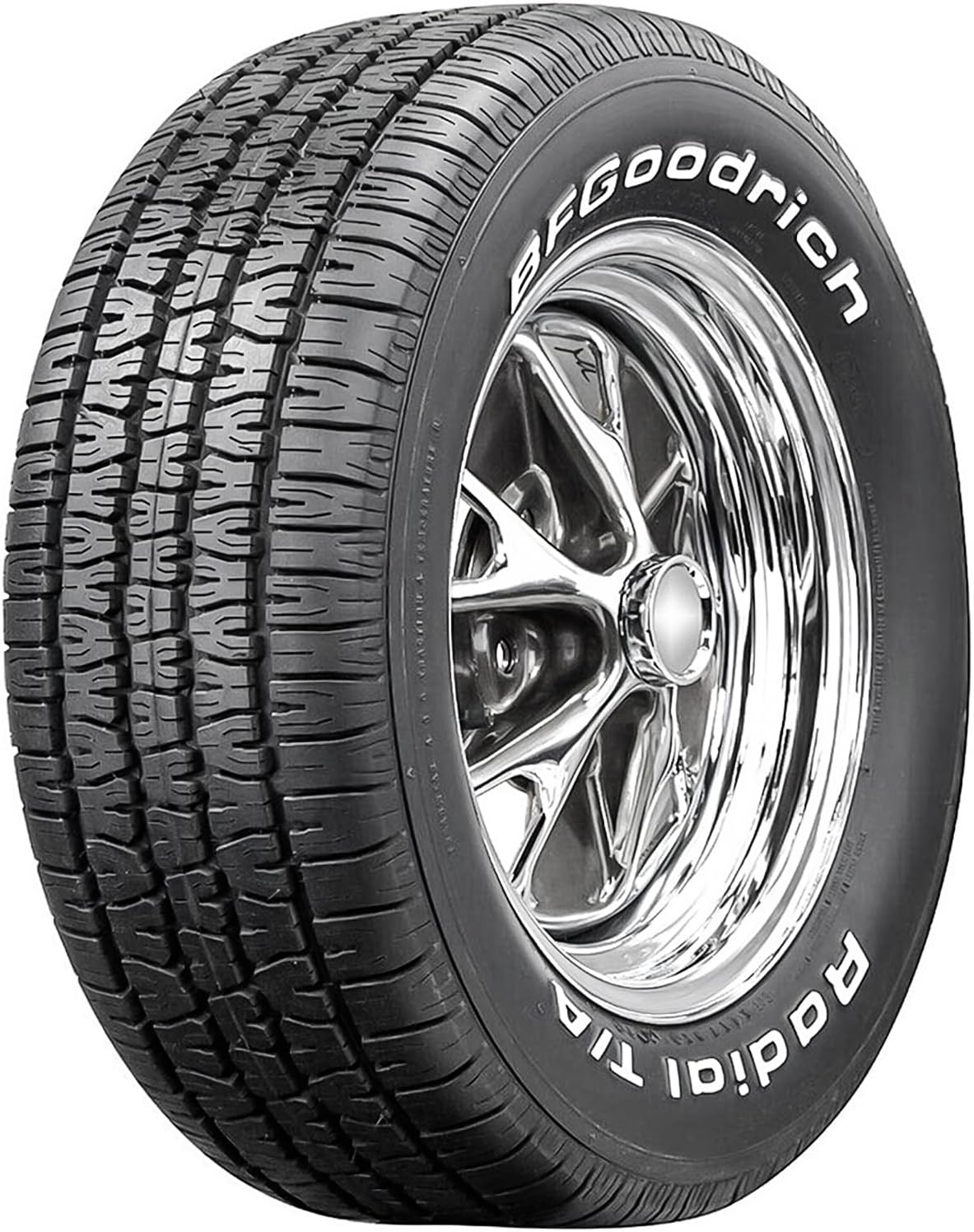 BFGoodrich Radial T/A All Season Car Tire for Passenger Cars, P215/60R14 91S | Passenger Touring All Season Traction 91S Rated Standard Load Radial Construction Raised White Letters Tire