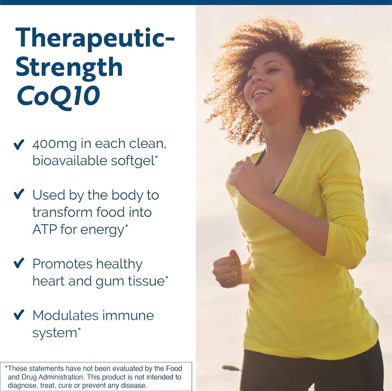 Researched Nutritionals CoQ10 400mg Softgels Heart Health Supplement, 60 Ct | Therapeutic-Strength Coenzyme Q10 Supplement, Supports Cellular Energy