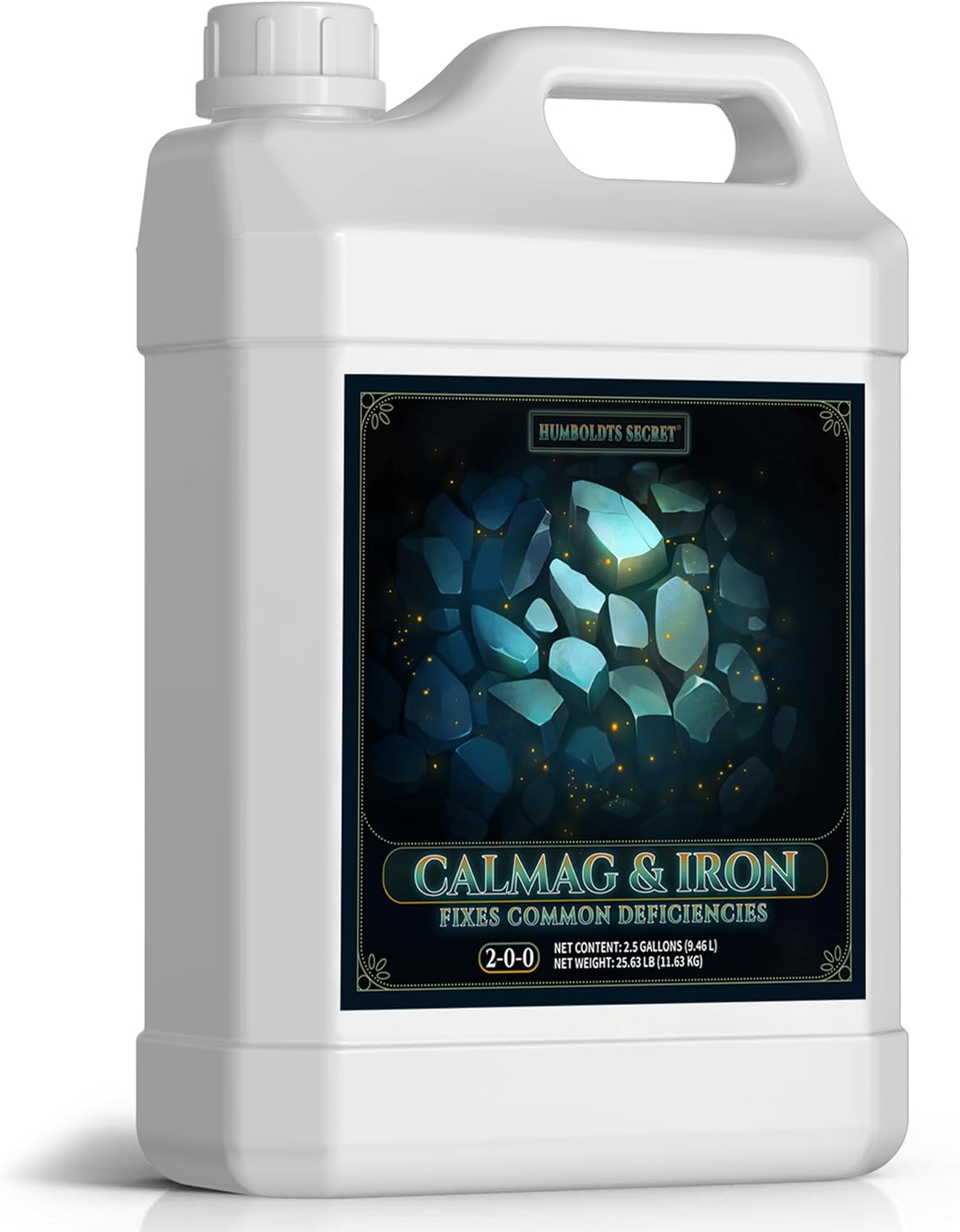 Humboldts Secret CalMag & Iron | Calcium, Magnesium & Chelated Iron Nutrient Fertilizer | Hydroponic Supplies for Vegetative & Flowering Growth in Soil, Coco, Hydroponics or RO Water | 1 Gallon