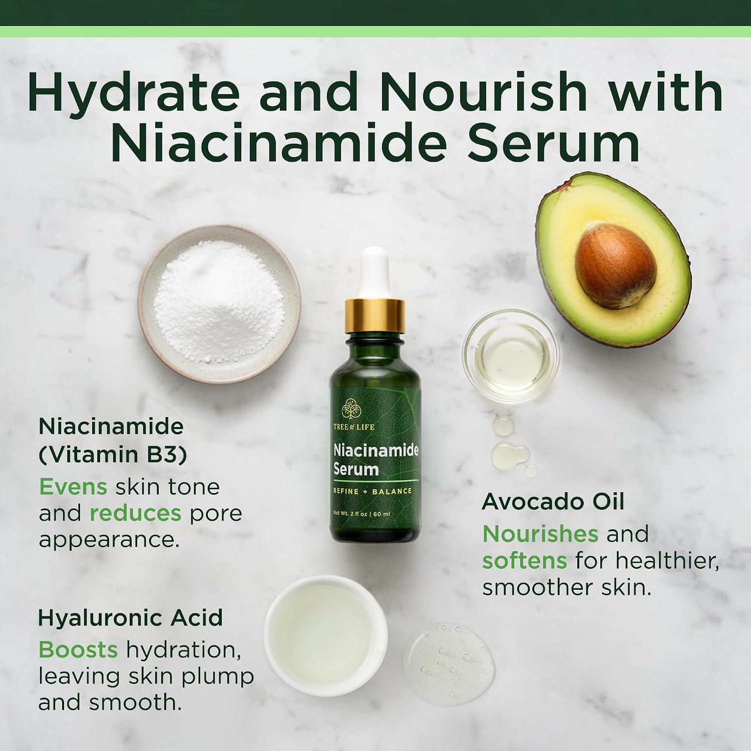 Tree of Life Vitamin C Serum for Face - Brightening and Hydrating Face Oil for Dark Spots and Fine Lines - Suitable for Sensitive Skin - Dermatologist Tested Skin Care - 1 Fl Oz | Brightening Vitamin C serum for face. Hydrating face oil that targets dark…