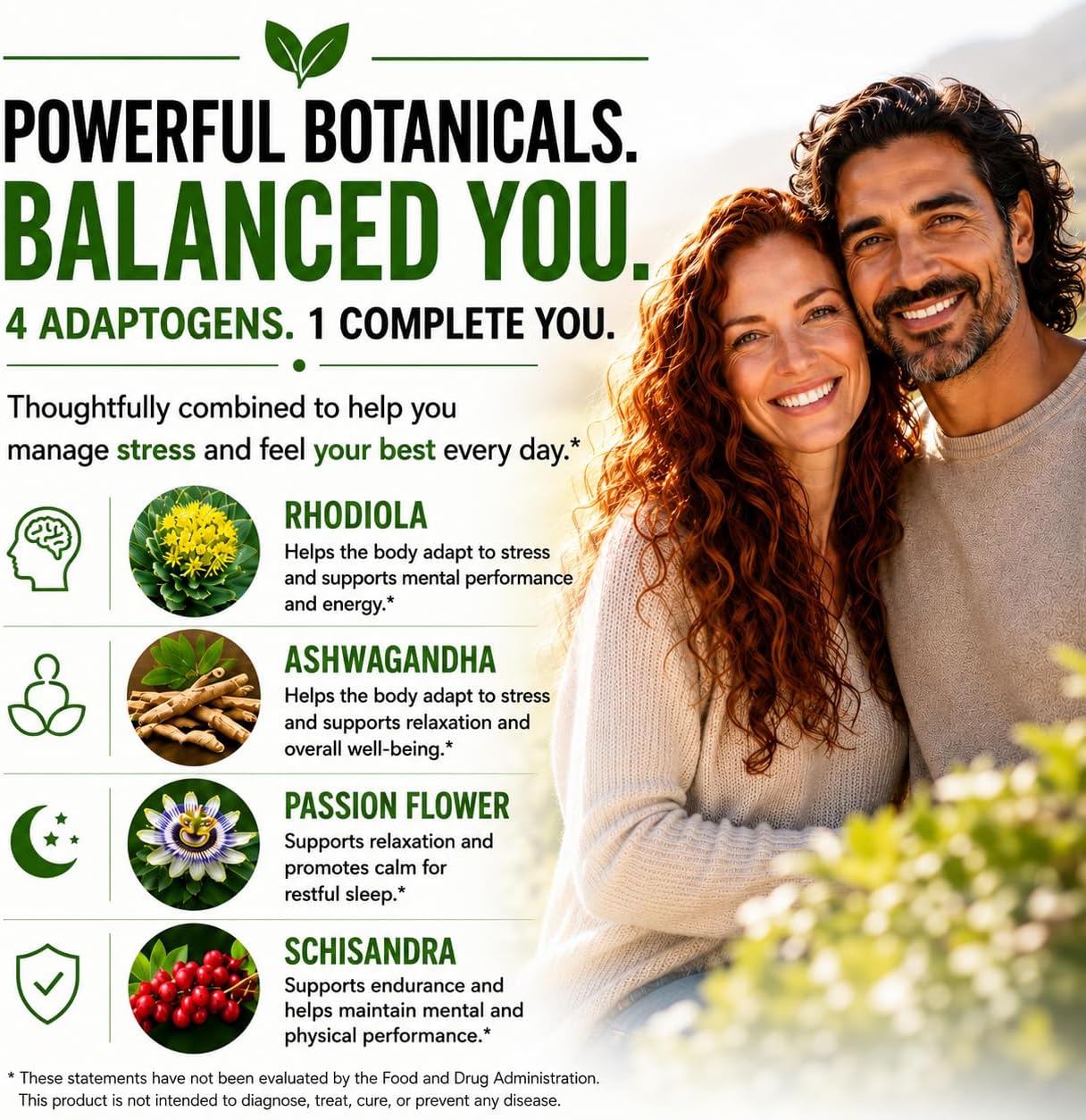 Rhodiola Rosea Supplement High Potency Extract 500mg - 3% Rosavins 1% Salidrosides with Ashwagandha Shisandra Passion Flower Herb Powder Capsules
