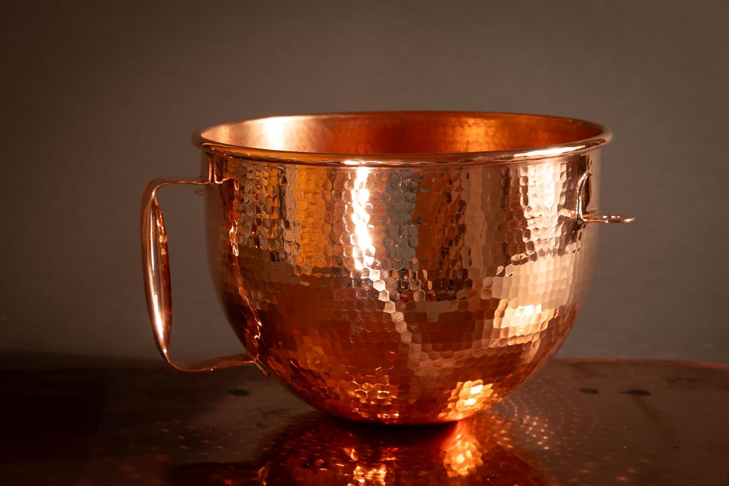Sertodo Copper Mixing Bowl | Fits KitchenAid Lift Stand Mixer | 6 Qt
