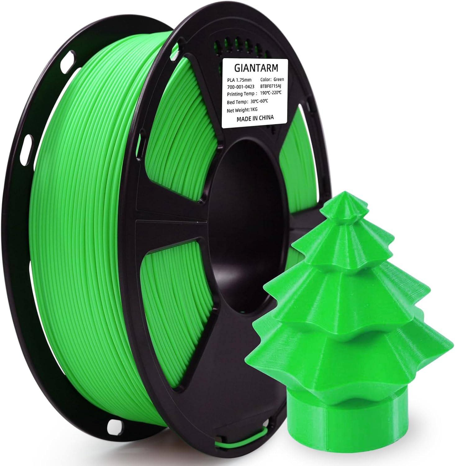 GIANTARM 3D Printer Filament, Silk Gold Pla Filament, 1Kg(2.2lbs) Spool, 1.75mm Dimension Accuracy +/- 0.03mm, 3D Printing Filament