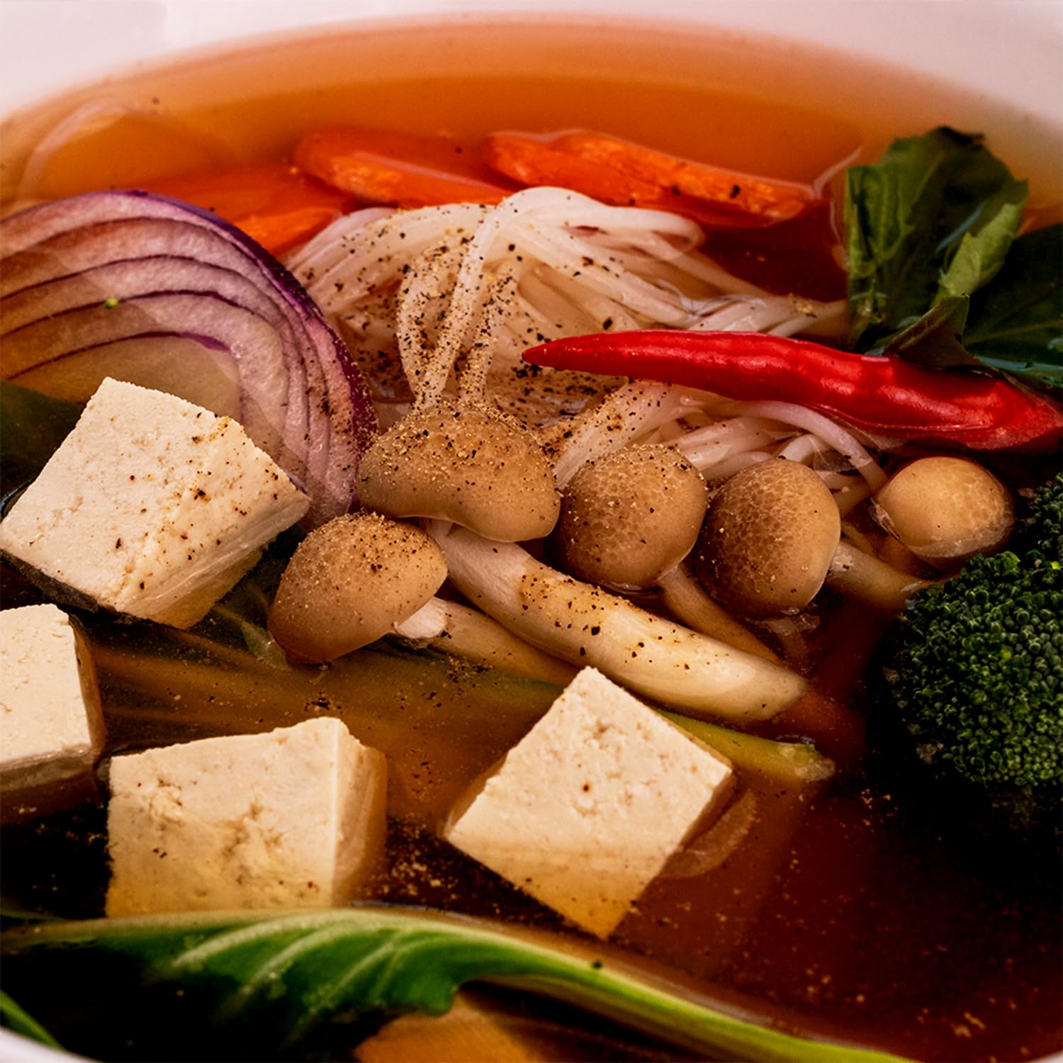 Essence of Lotus Instant Spicy Beef Pho Soup Mix — Ready-to-Eat Flavorful, Restaurant-Quality Pho broth, Made in the US (Spicy Beef Soup Mix, 1-Pack) | Ready-to-Eat, broth