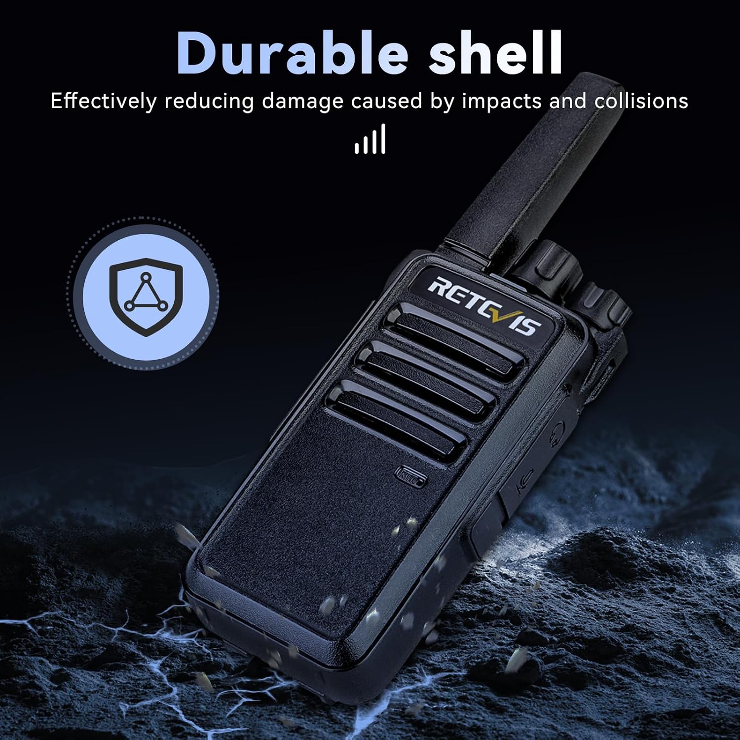 Retevis RT68 Commercial Walkie Talkies for Adults with Earpiece (20 Pack) | Rugged & Reliable Two-Way Radios For Schools, Warehouse