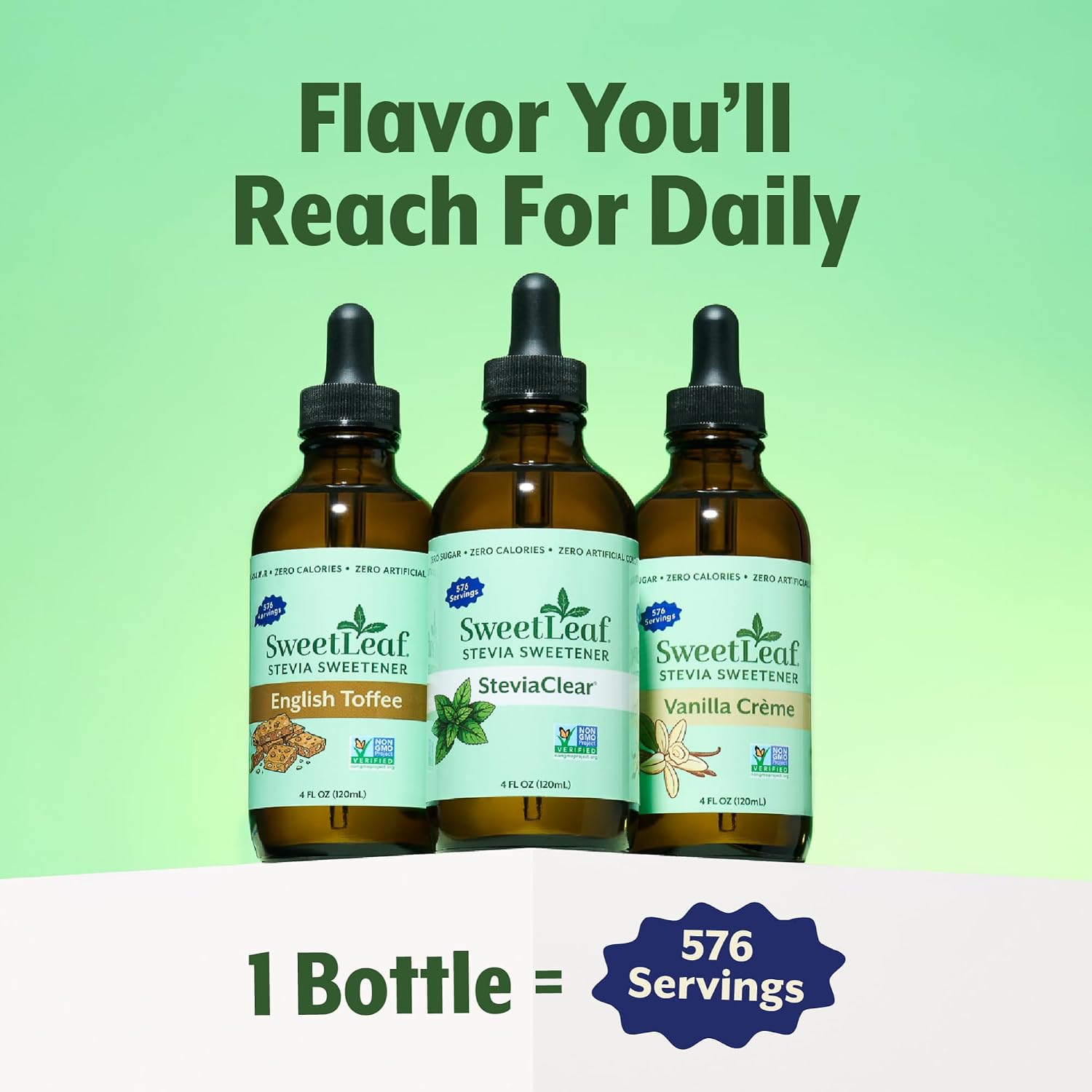 SweetLeaf Stevia Drops Liquid Sweetener, SteviaClear - 4 Fl Oz, Pack of 2 | Unflavored Sweet Drops, Organic Stevia Leaf Extract, Zero Calorie, No Erythritol, Sugar Substitute, With Dropper