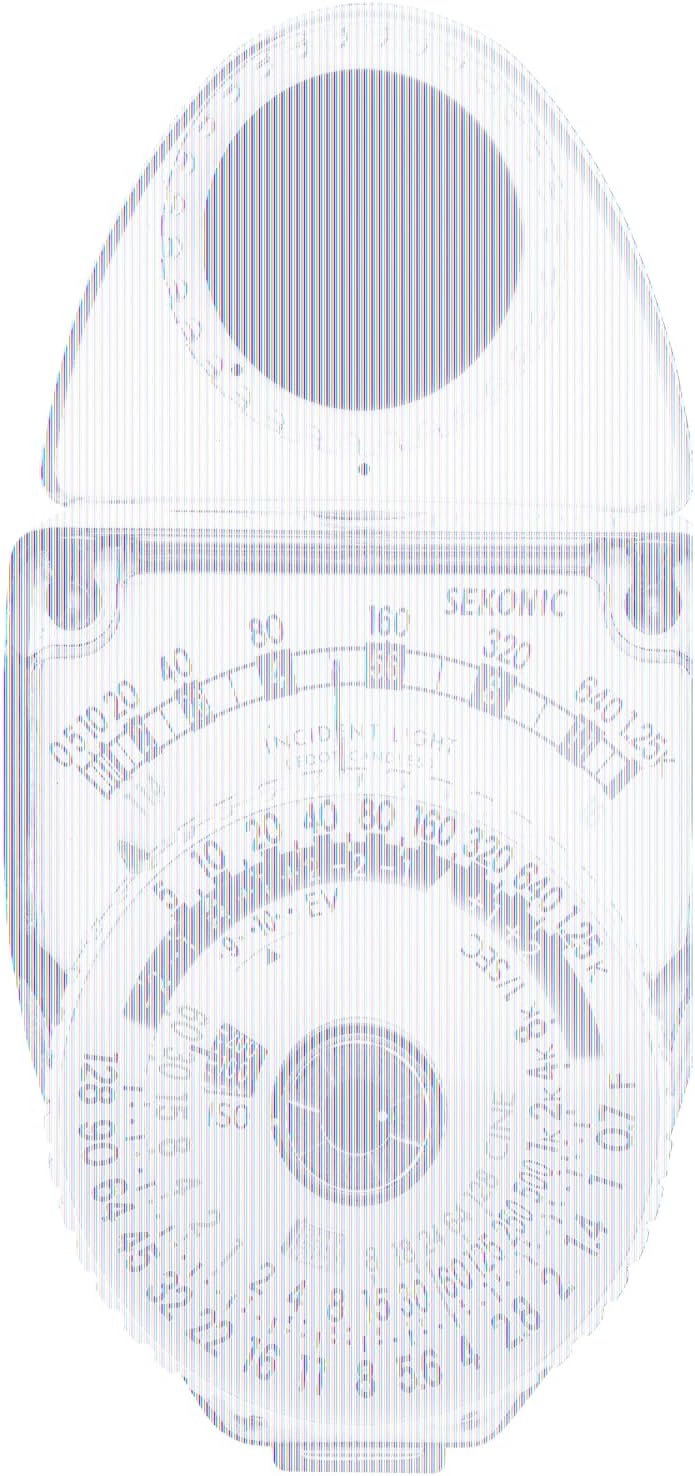 Sekonic L-398A Studio Deluxe III Analog Light Meter, Battery-Free Incident & Reflected Ambient Meter with Amorphous Photocell, Swivel Head