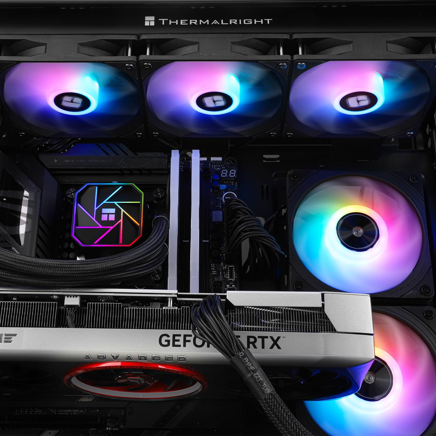 Thermalright Aqua Elite 360 ARGB Liquid CPU Cooler, 360 AIO Cooling Row Size, 3 x 120mm PWM Fans, Computer CPU Cooler,for AMD:AM4/AM5, Intel LGA1851/1150/1151/1200/1700