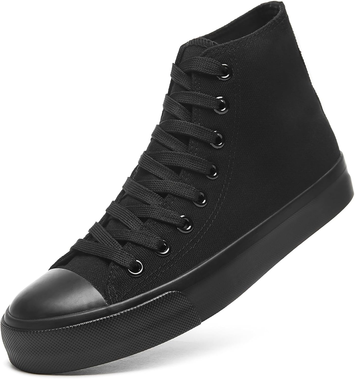 Womens Canvas Sneakers High Top Lace ups Casual Walking Shoes
