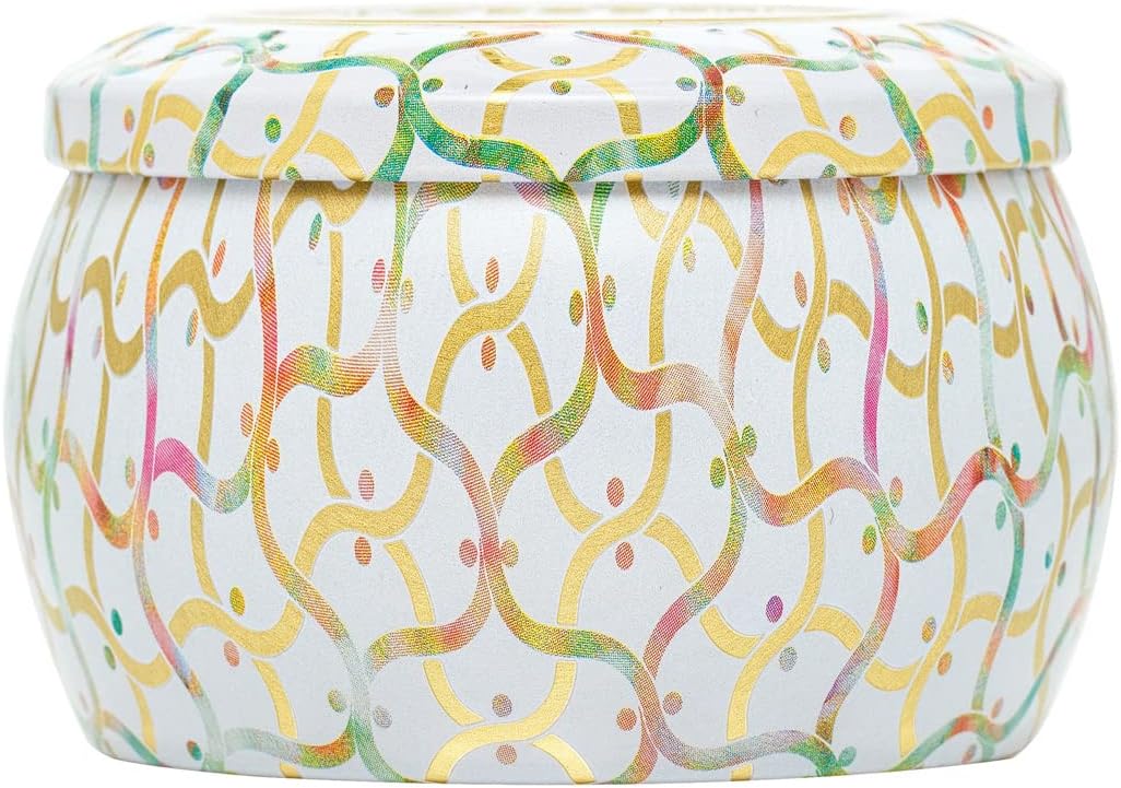 Voluspa Baltic Amber Candle | Mini Tin | 4 Oz. | 25 Hour Burn Time | Coconut Wax for a Cleaner Burn