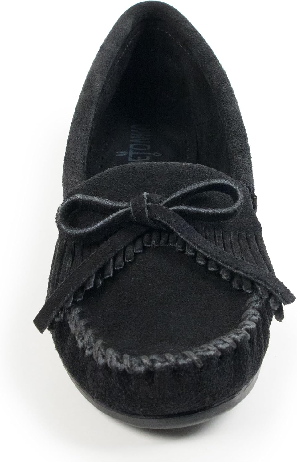 Minnetonka Women's Kilty Suede Hardsole Moccasin