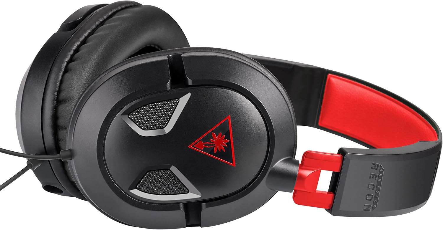 Turtle Beach Recon 50 Wired Multiplatform Gaming Headset for Xbox, PS5, PC | Xbox Series X|S, Xbox One, PlayStation, PS4, Mobile, Removable Mic, 40mm Speakers, In-Line Controls, Lightweight, Black Green