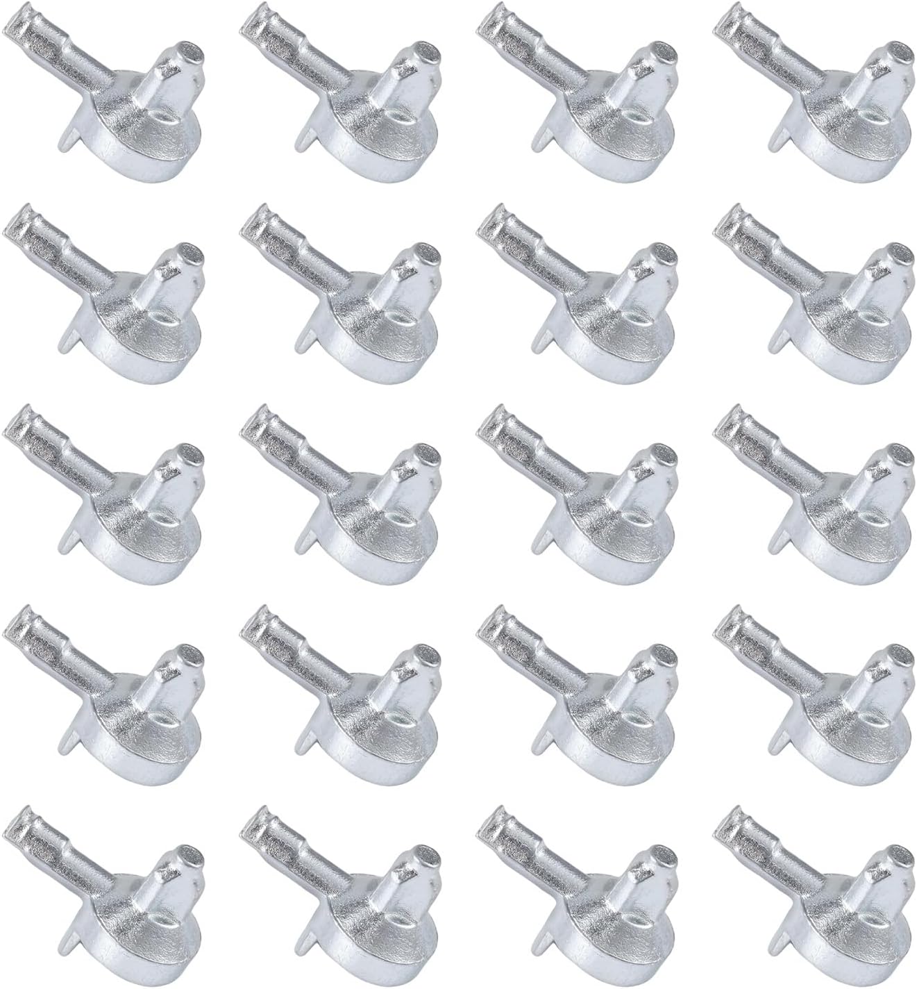 20pcs Shelf Support Pins for IKEA Billy Bookcase Silver Alloy Cabinet Clips | For IKEA Billy Bookcase Part 131372, Silver Alloy, Rust-Resistant