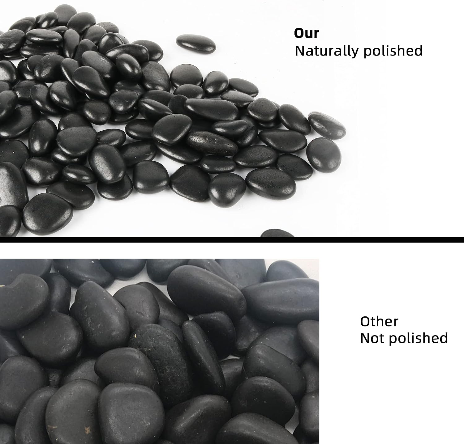 Pebbles for Plants 3 lb Natural Garden Decorative Stone Outdoor Aquariums Gravel 1-1.5 Inches