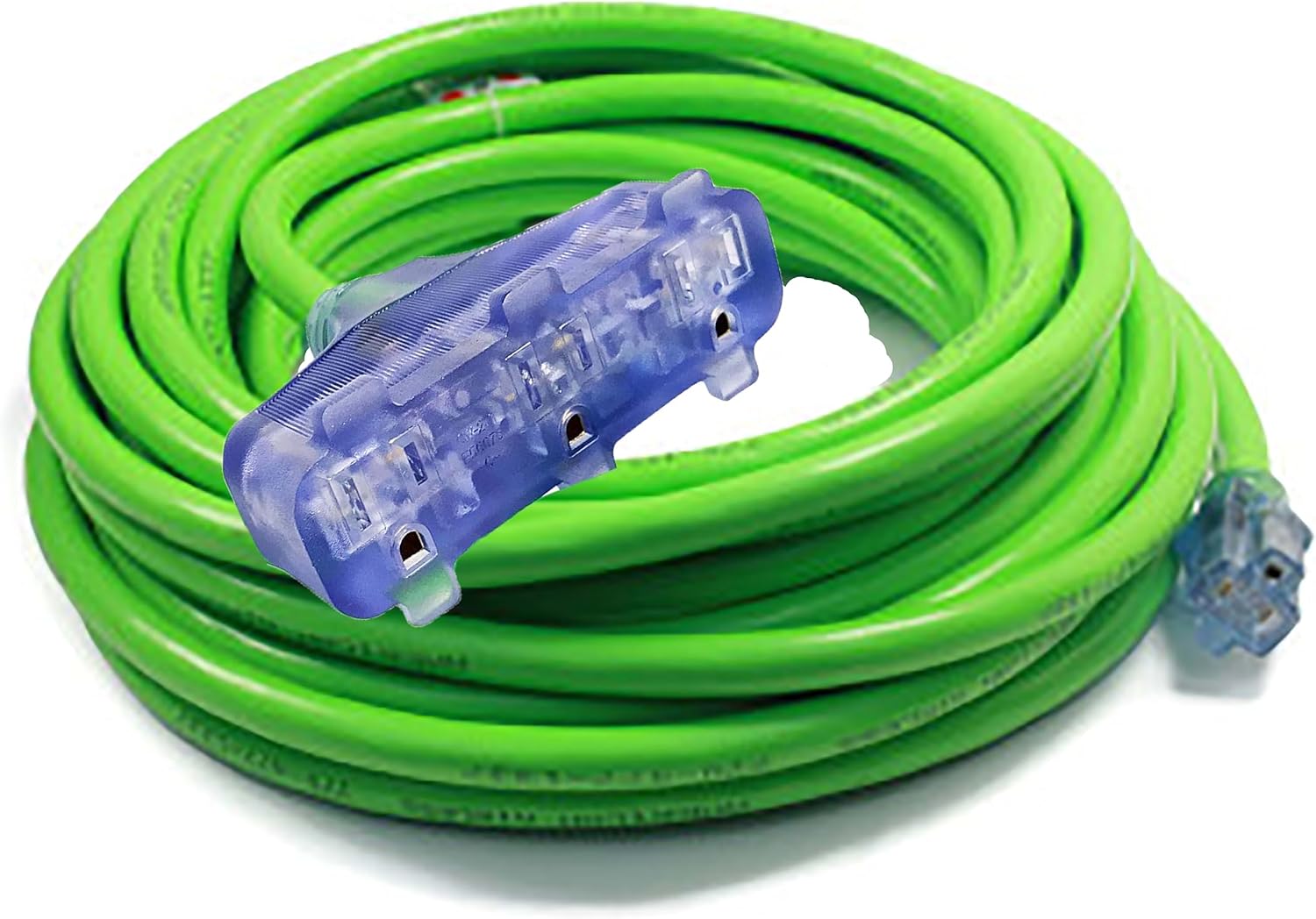 12/3 10 ft Extension Cord 3 Prong Grounded Plug 12 Gauge Extension Cord 10 ft Lighted Indoor Outdoor SJTW Heavy Duty 12 Gauge 10 feet Extension