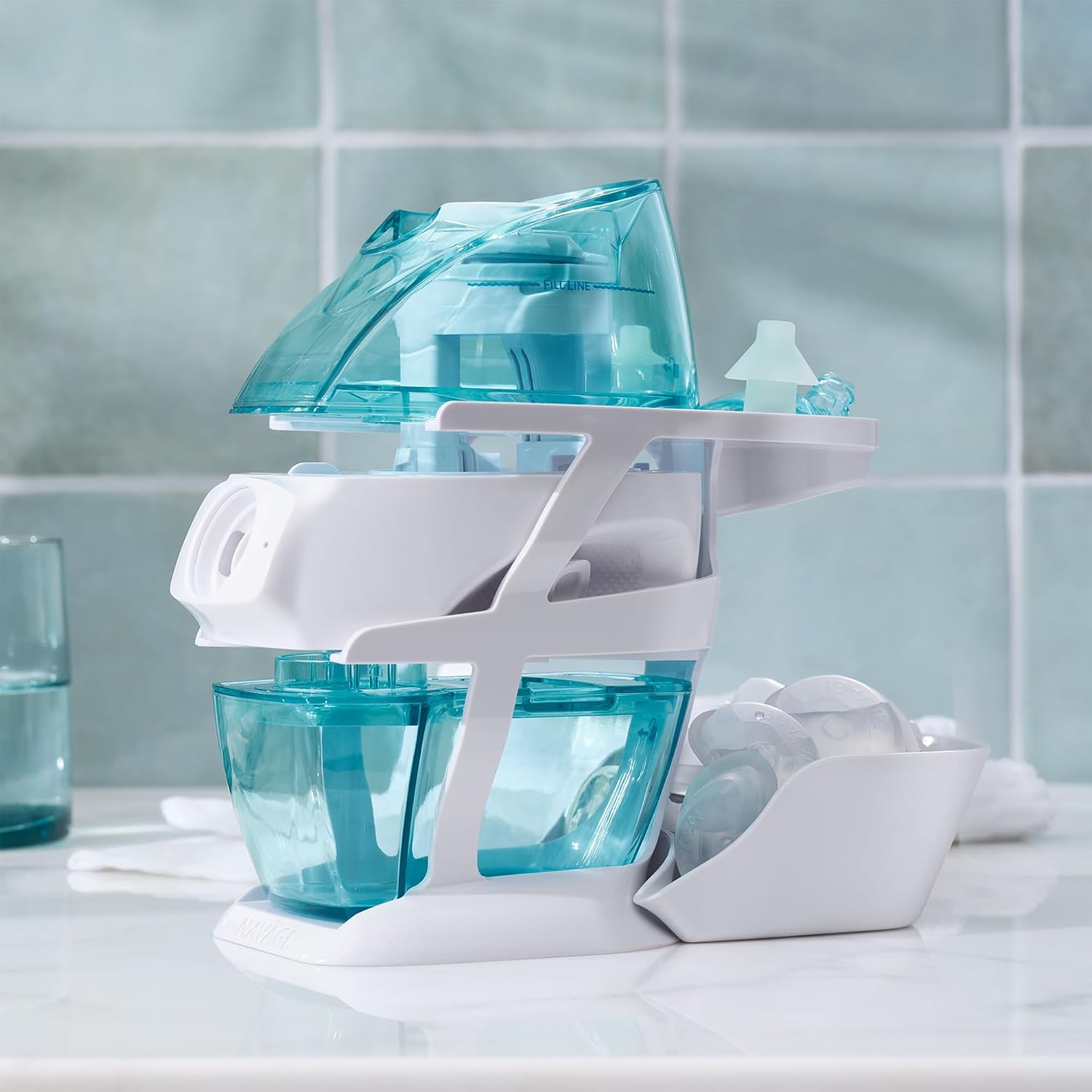 Navage® Countertop Caddy, 3-Tier Storage Organizer | Stay Organized: Detachable-Tray