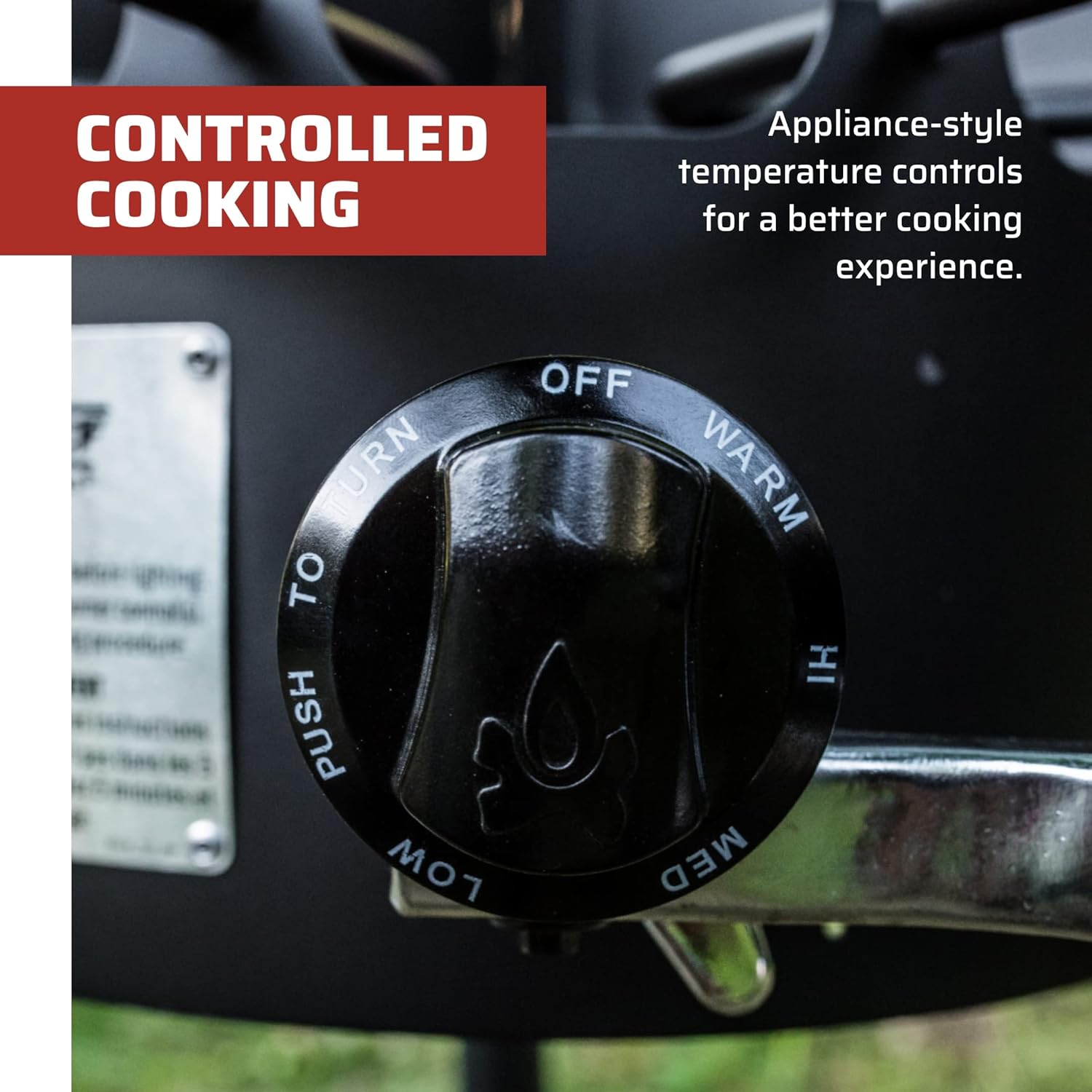 Camp Chef Explorer, Two Burner Stove, Two 30,000 BTU's cast-aluminum burners, Cooking Dimensions: 14 in. x 32 in, Black