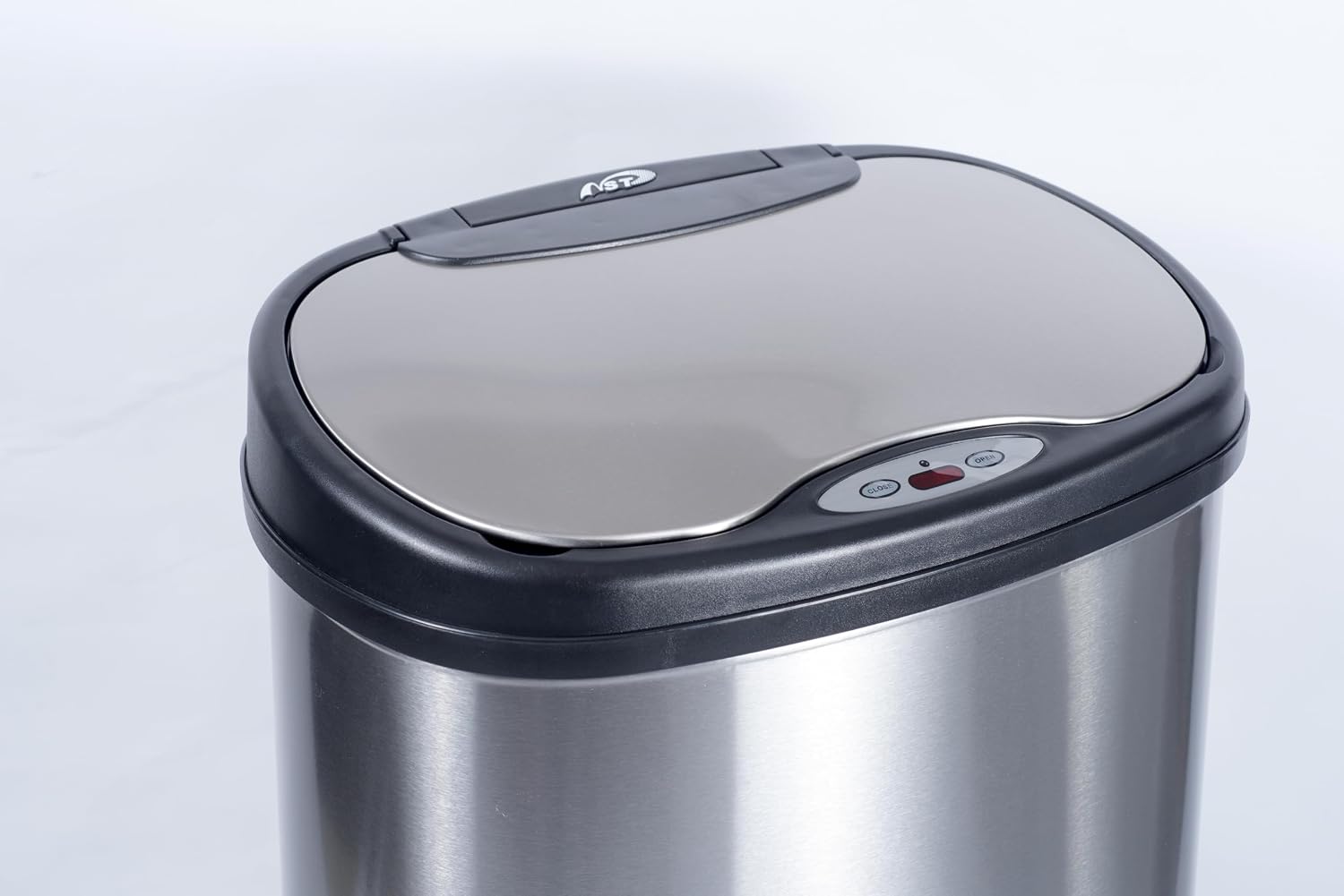 Ninestars Two-Piece Automatic Trash Can Combo Set, 13 Gal (50L) & 3 Gal (12L) Touchless Motion Sensor Garbage Cans with Odor-Sealing Lids