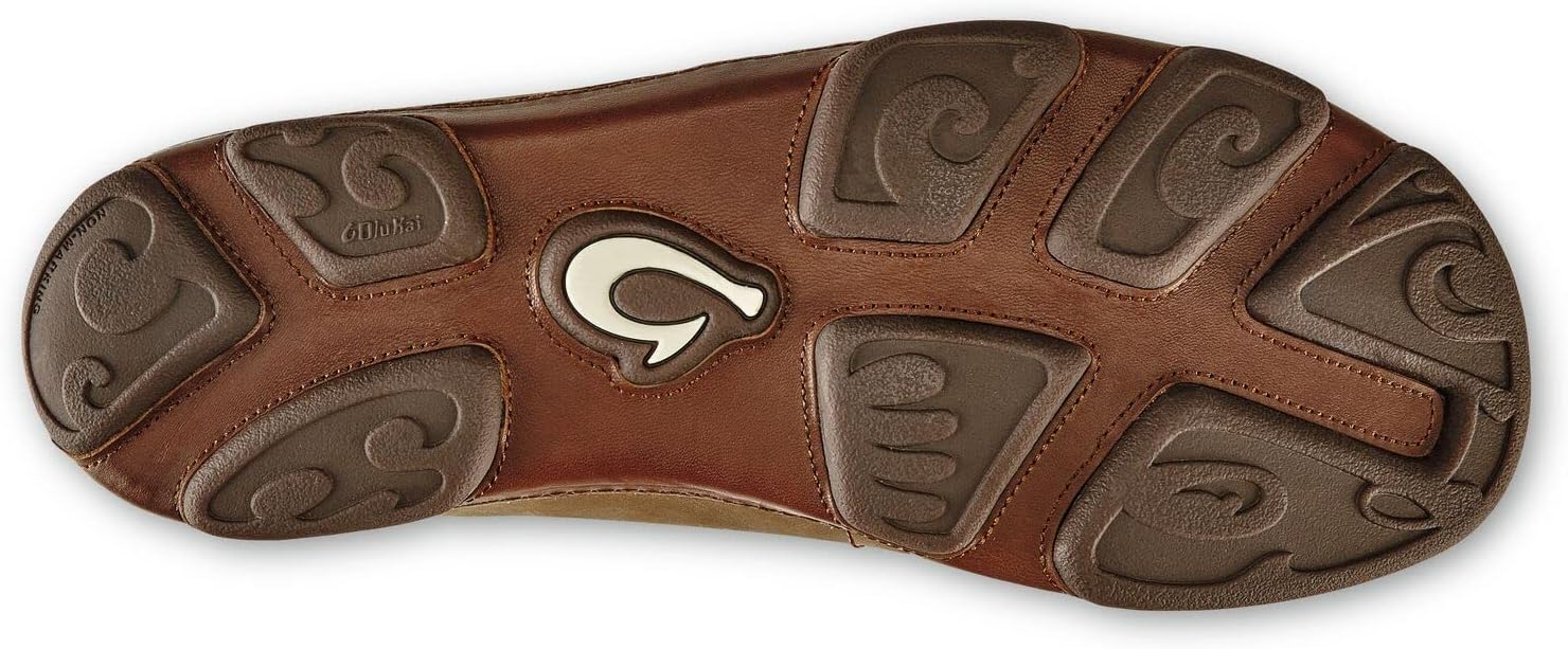OluKai Moloa Men's Premium Leather Shoes, Easy Slip On & Off Design | Casual & Versatile Loafer, Drop-in Heel & Enhanced Traction