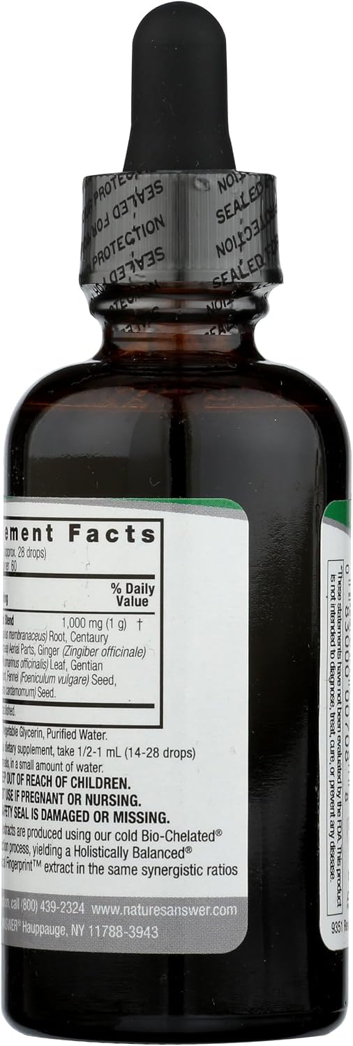 Nature's Answer Alcohol-Free Bitters with Ginger, 2-Fluid Ounces